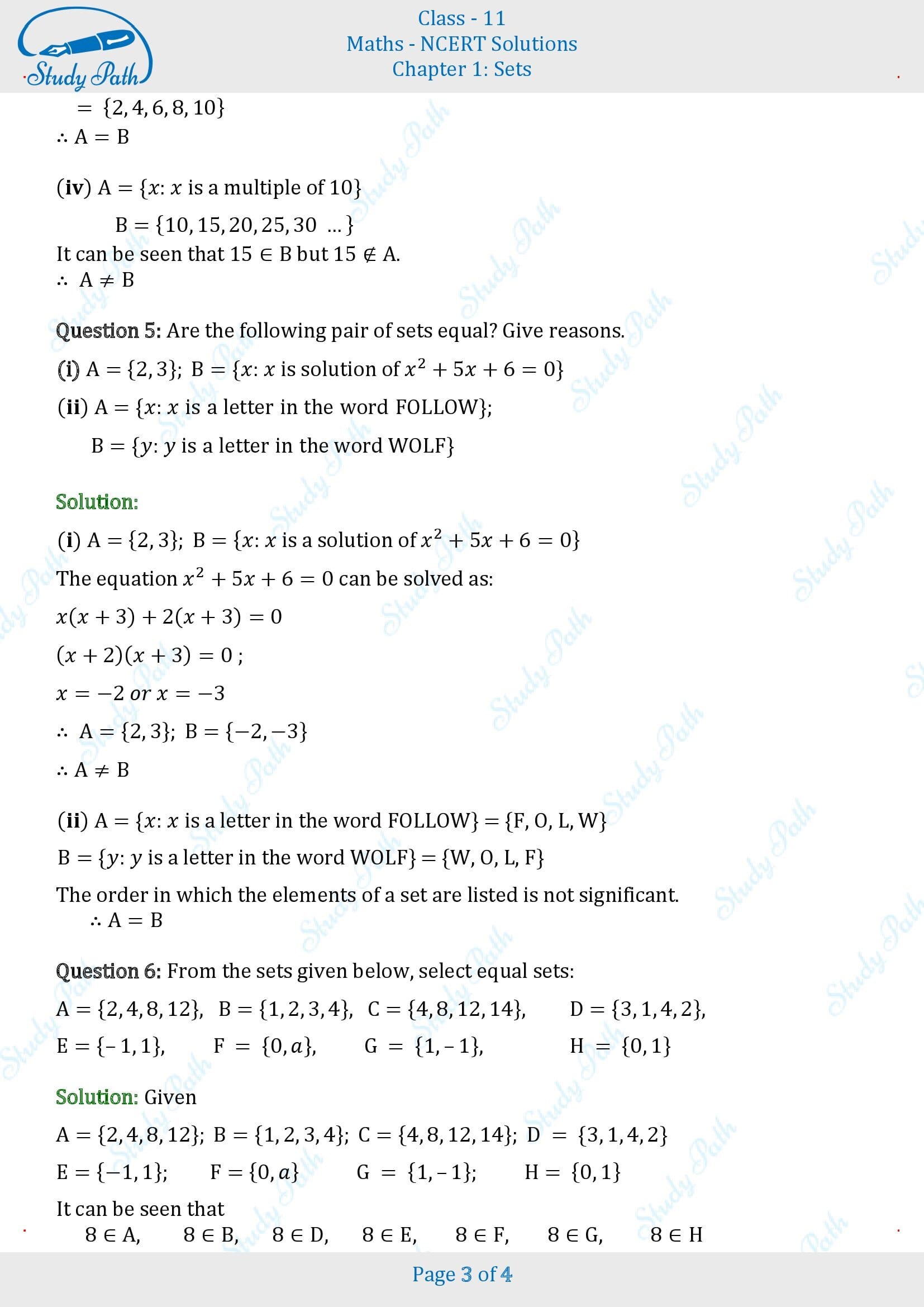 NCERT Solutions for Class 11 Maths Chapter 1 Sets Exercise 1.2 00003