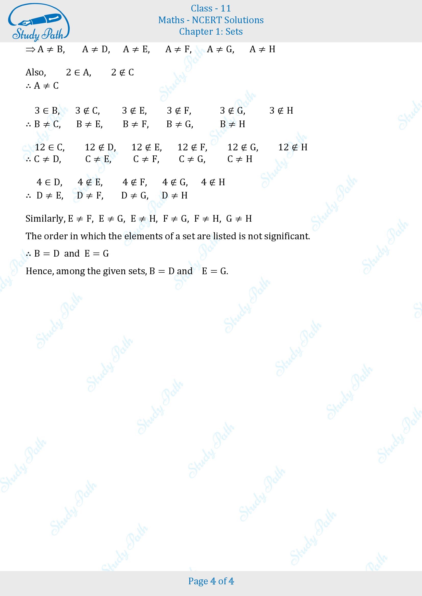 NCERT Solutions for Class 11 Maths Chapter 1 Sets Exercise 1.2 00004