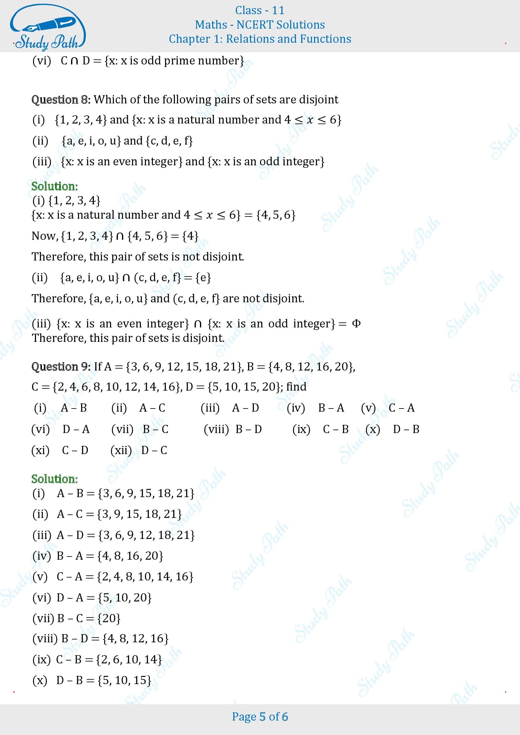 NCERT Solutions for Class 11 Maths Chapter 1 Sets Exercise 1.4 00005