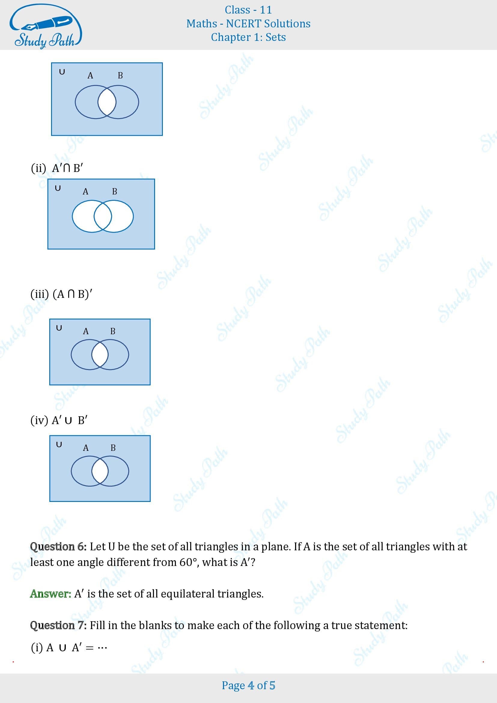 NCERT Solutions for Class 11 Maths Chapter 1 Sets Exercise 1.5 00004