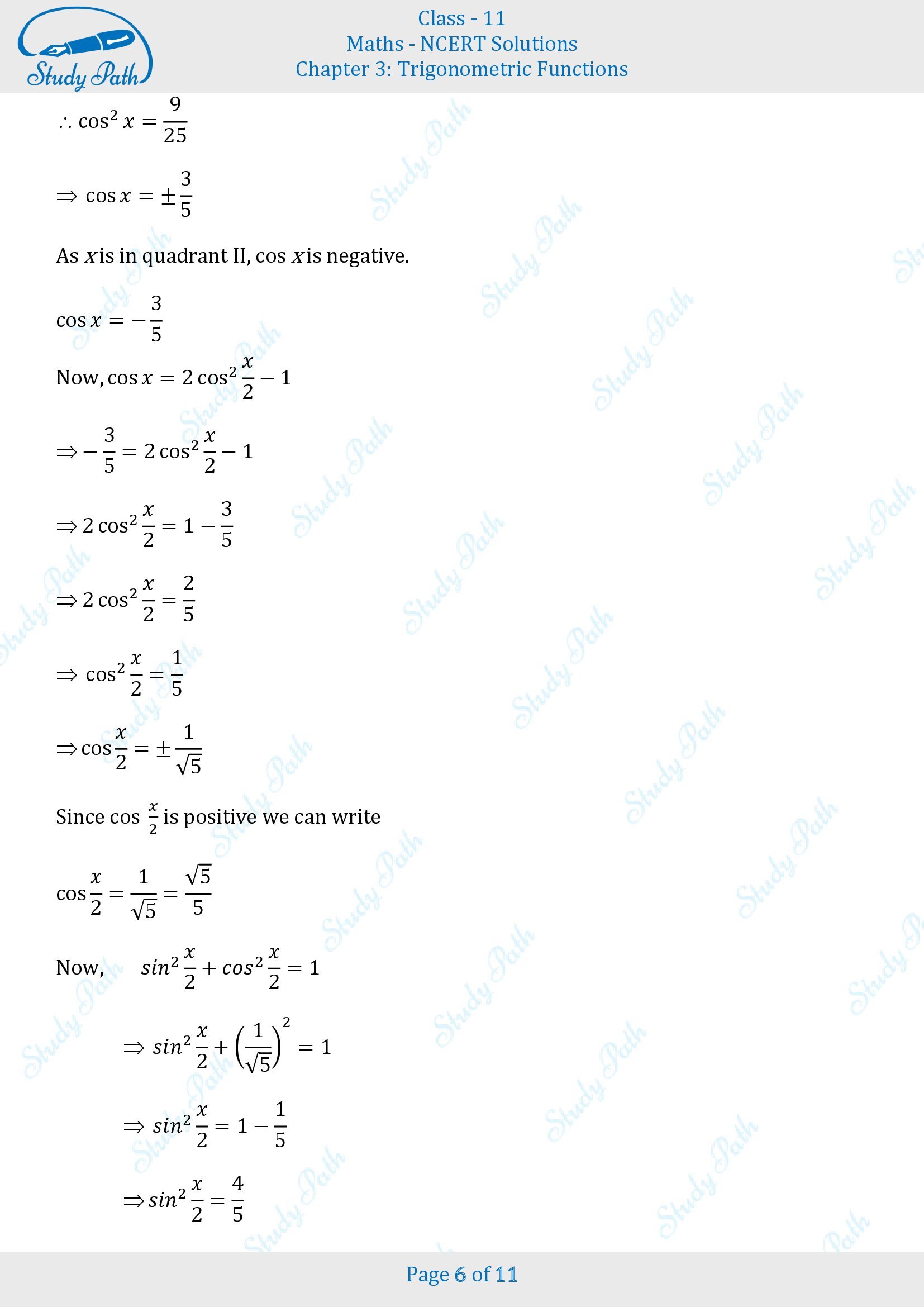 NCERT Solutions for Class 11 Maths Chapter 3 Trigonometric Functions Miscellaneous 3 00006