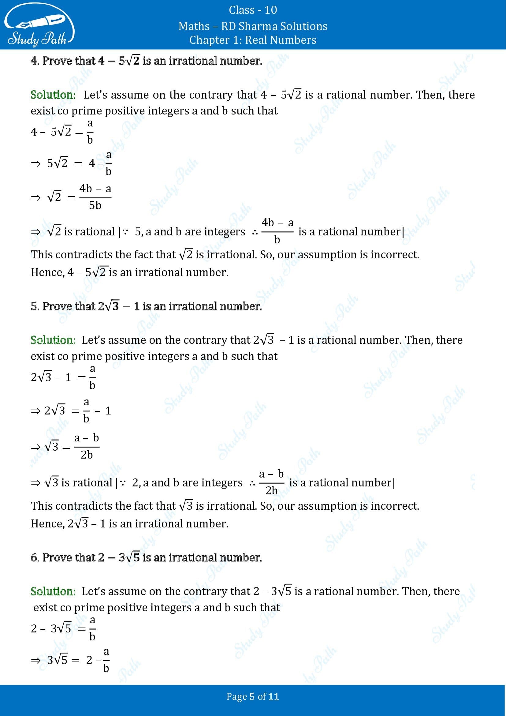 RD Sharma Solutions Class 10 Chapter 1 Real Numbers Exercise 1.3 00005