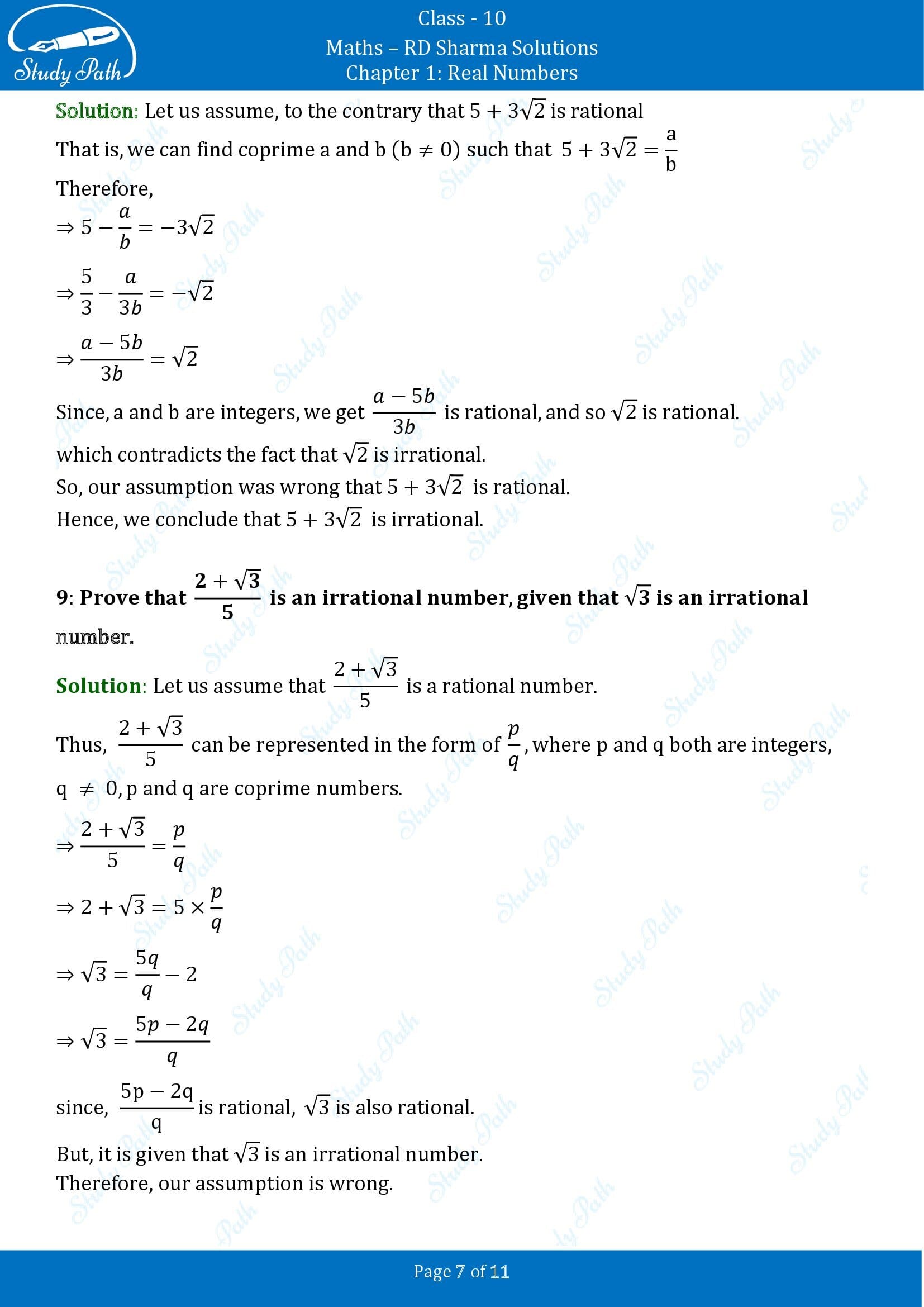 RD Sharma Solutions Class 10 Chapter 1 Real Numbers Exercise 1.3 00007