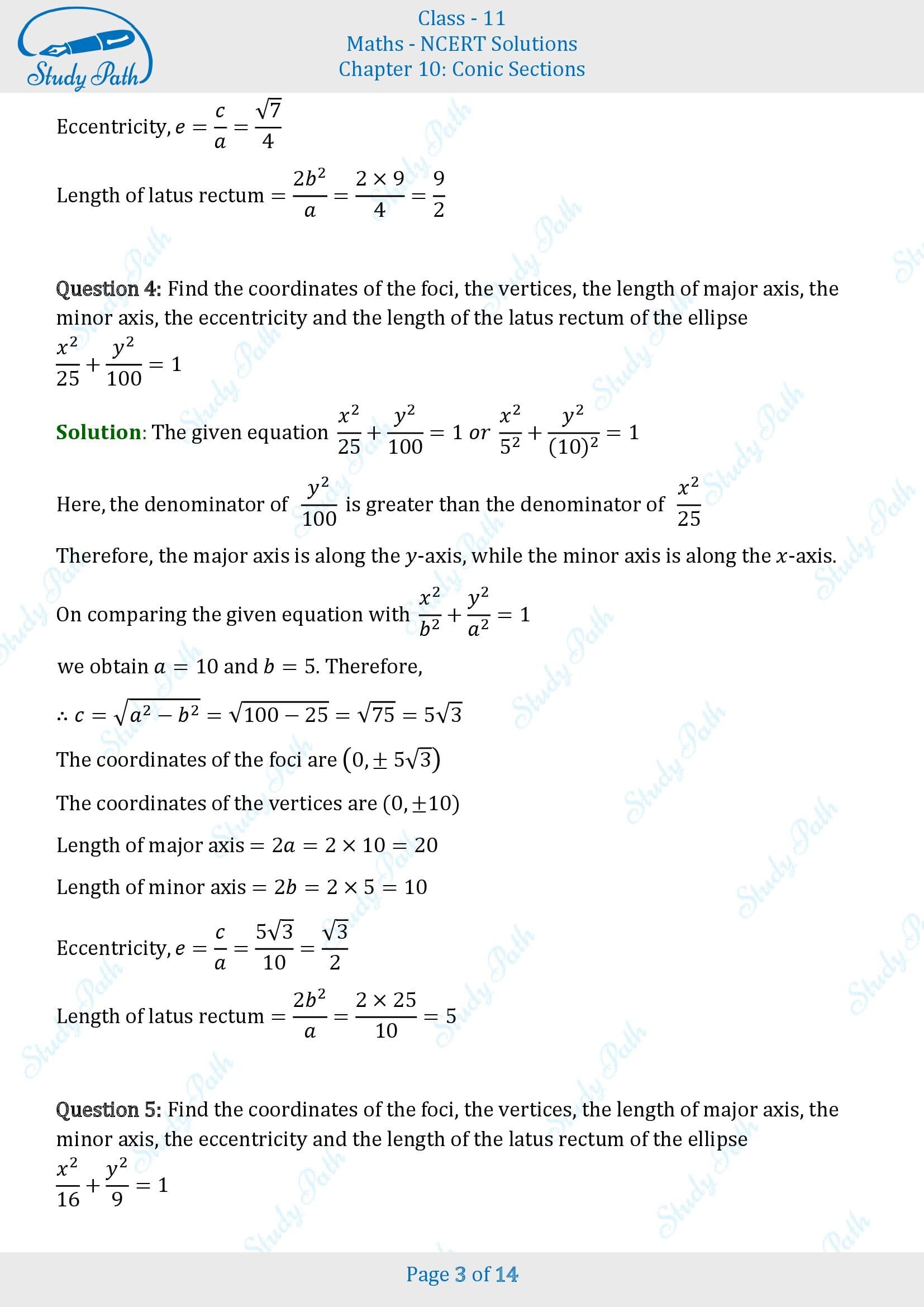 NCERT Solutions for Class 11 Maths Chapter 10 Conic Sections Exercise 10.3 00003