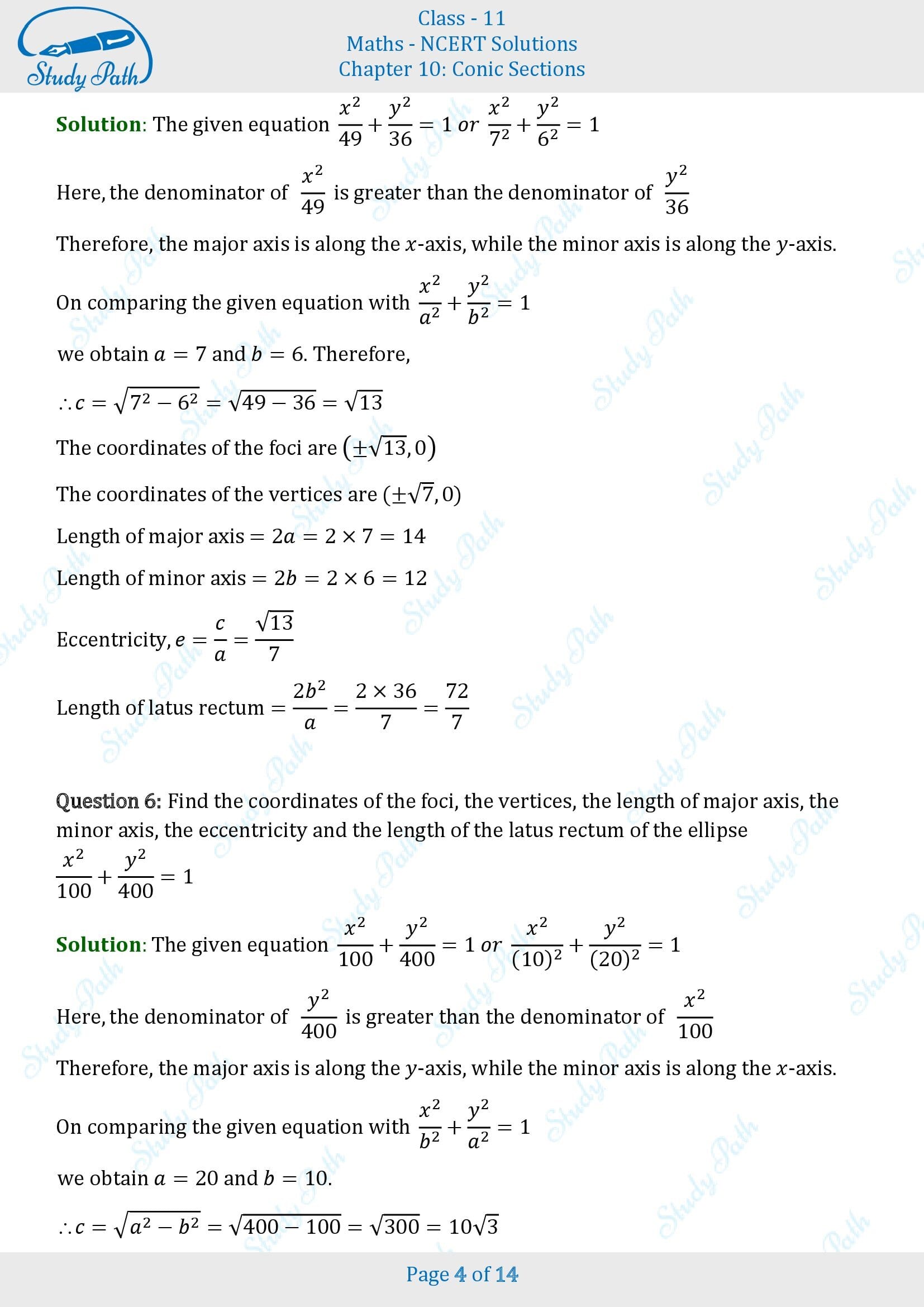 NCERT Solutions for Class 11 Maths Chapter 10 Conic Sections Exercise 10.3 00004