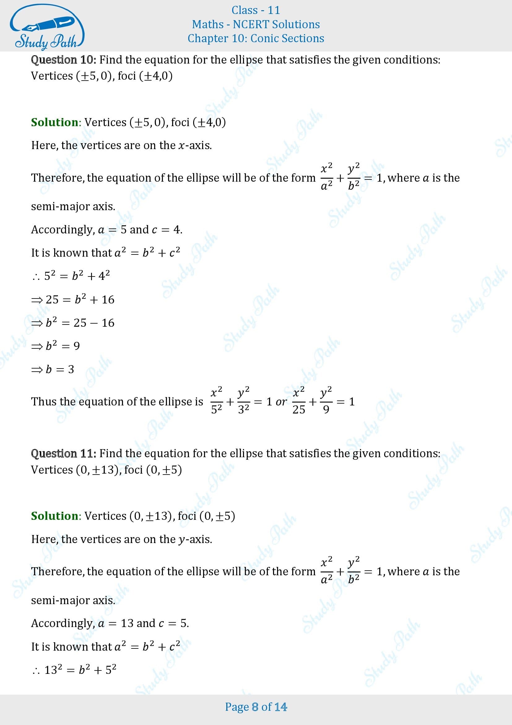 NCERT Solutions for Class 11 Maths Chapter 10 Conic Sections Exercise 10.3 00008