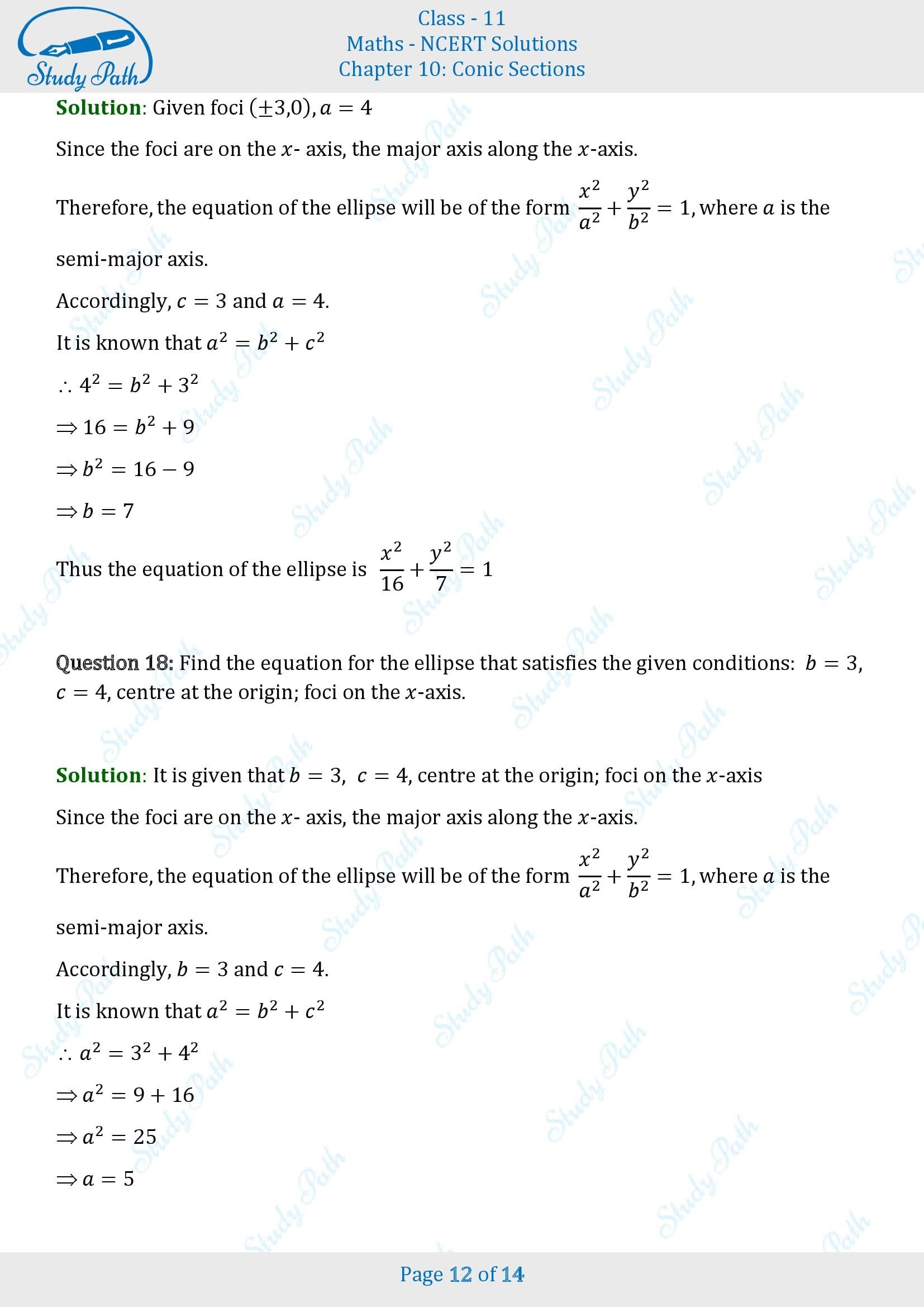 NCERT Solutions for Class 11 Maths Chapter 10 Conic Sections Exercise 10.3 00012