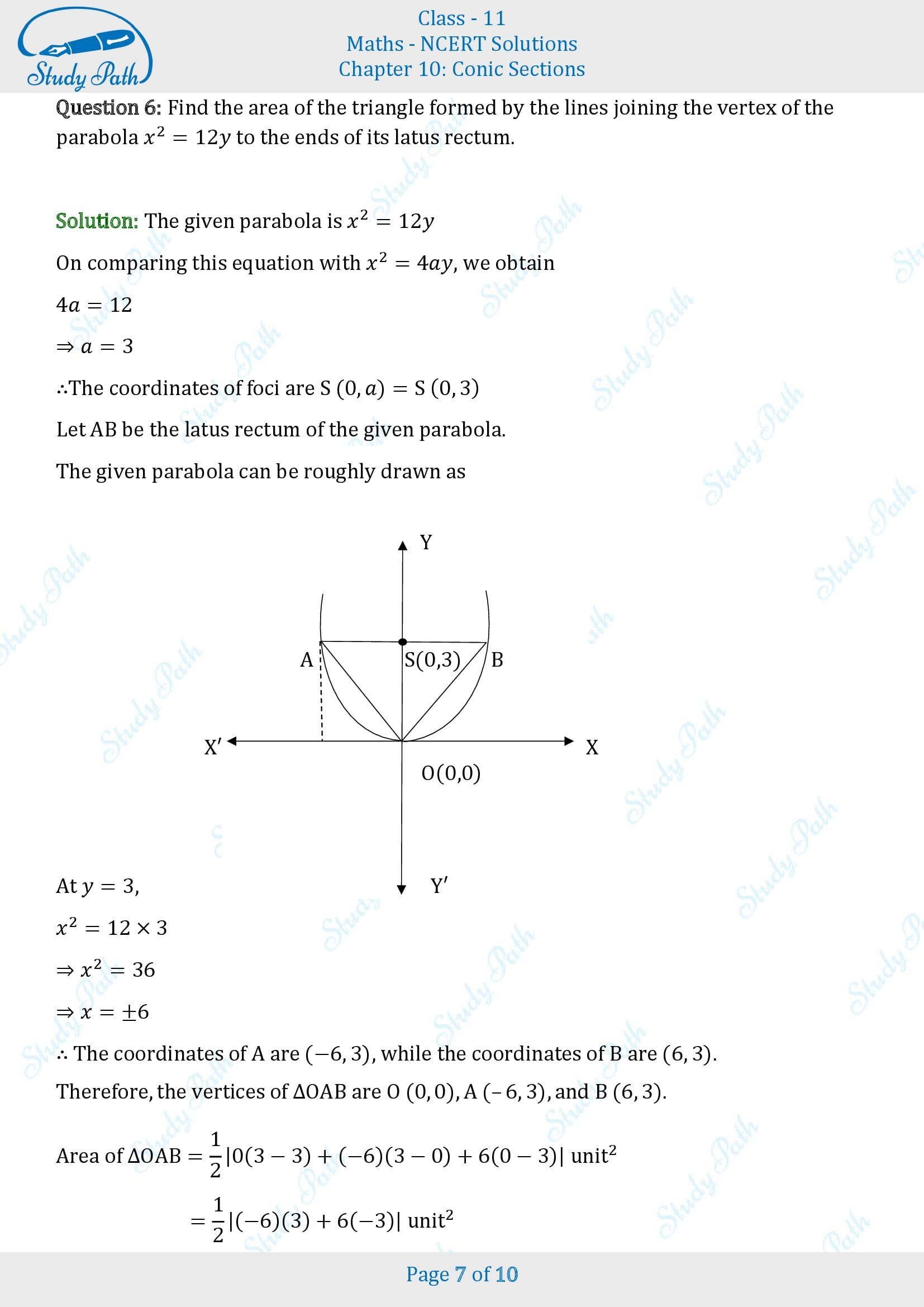 NCERT Solutions for Class 11 Maths Chapter 10 Conic Sections Miscellaneous 10 00007