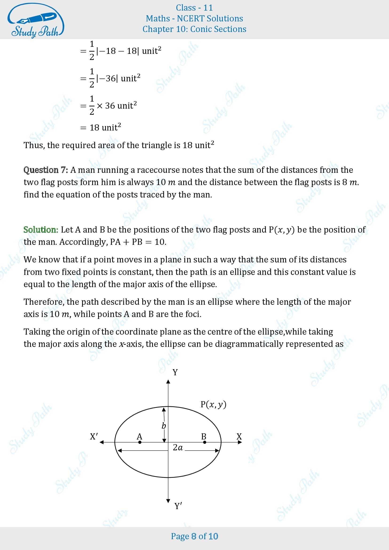 NCERT Solutions for Class 11 Maths Chapter 10 Conic Sections Miscellaneous 10 00008