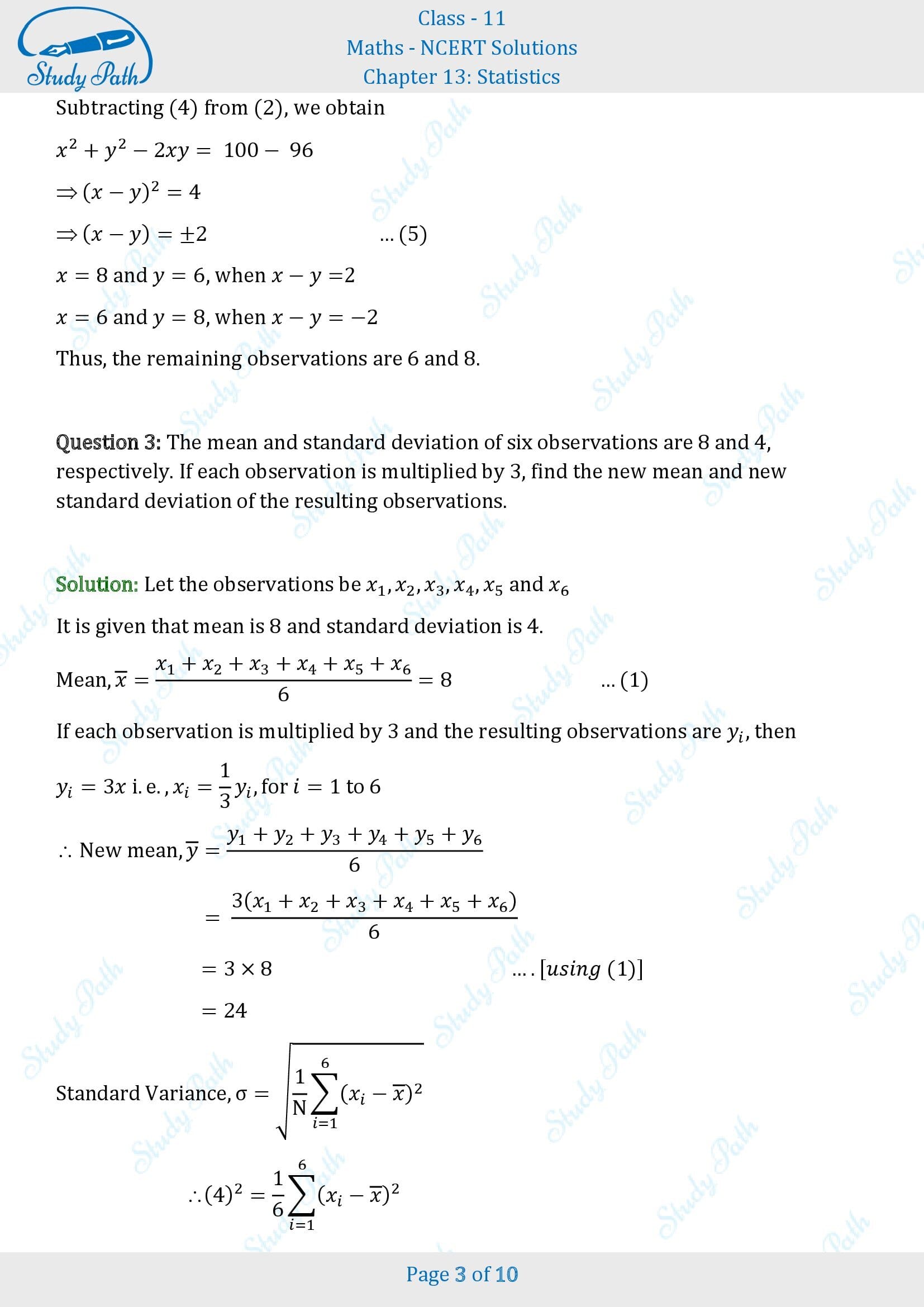 NCERT Solutions for Class 11 Maths Chapter 13 Statistics Miscellaneous 13 00003