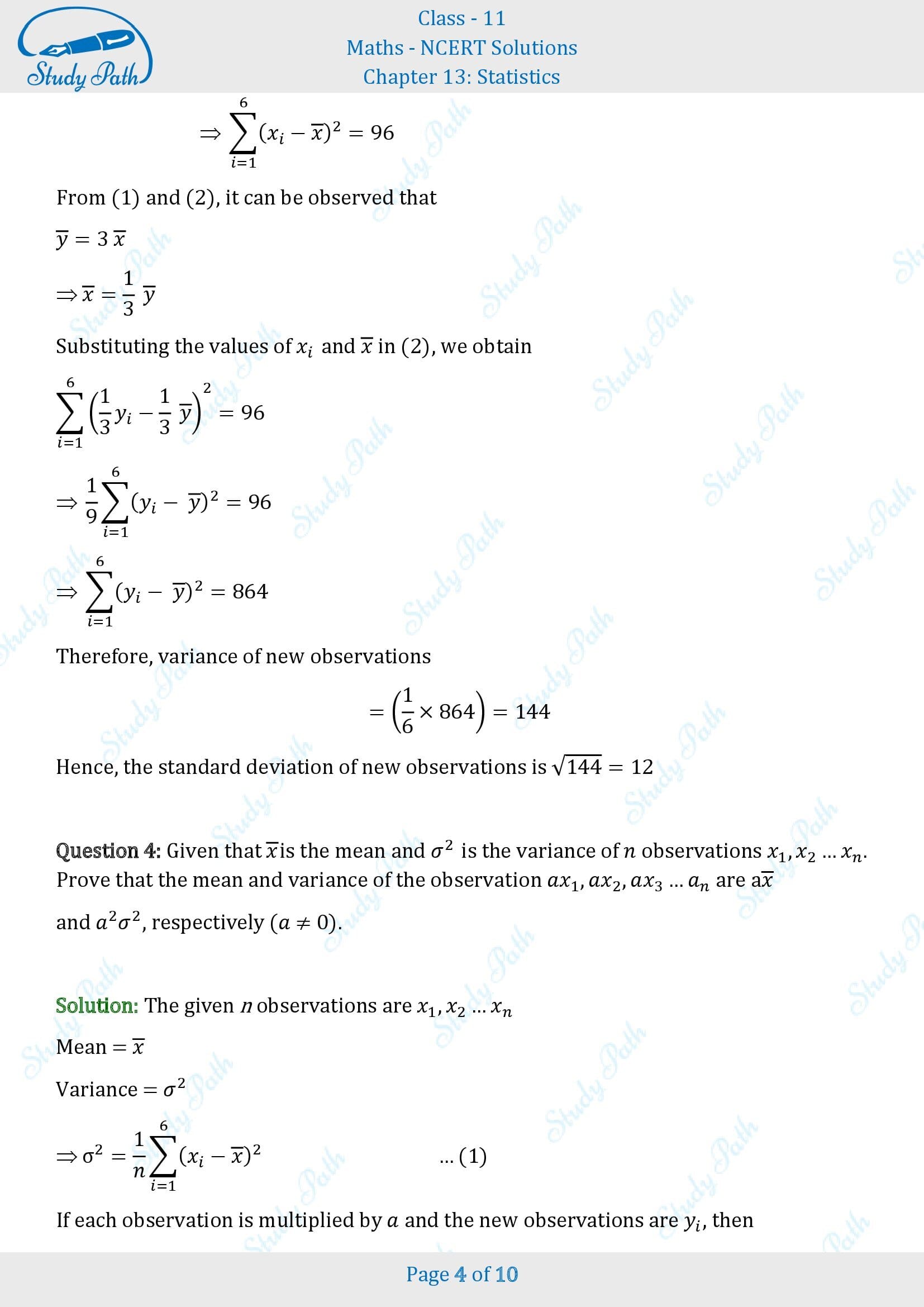 NCERT Solutions for Class 11 Maths Chapter 13 Statistics Miscellaneous 13 00004