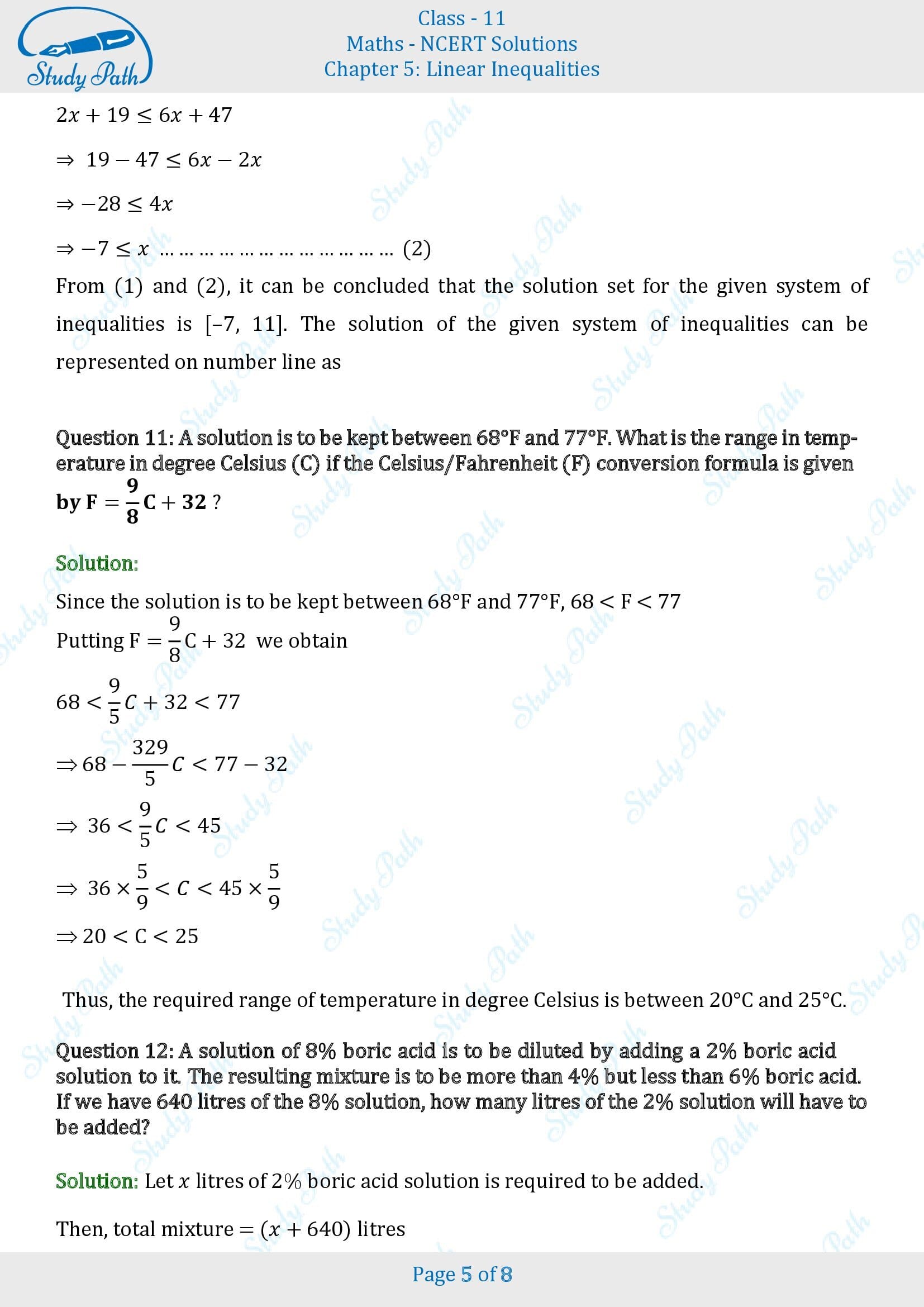 NCERT Solutions for Class 11 Maths Chapter 5 Linear Inequalities Miscellaneous 5 00005