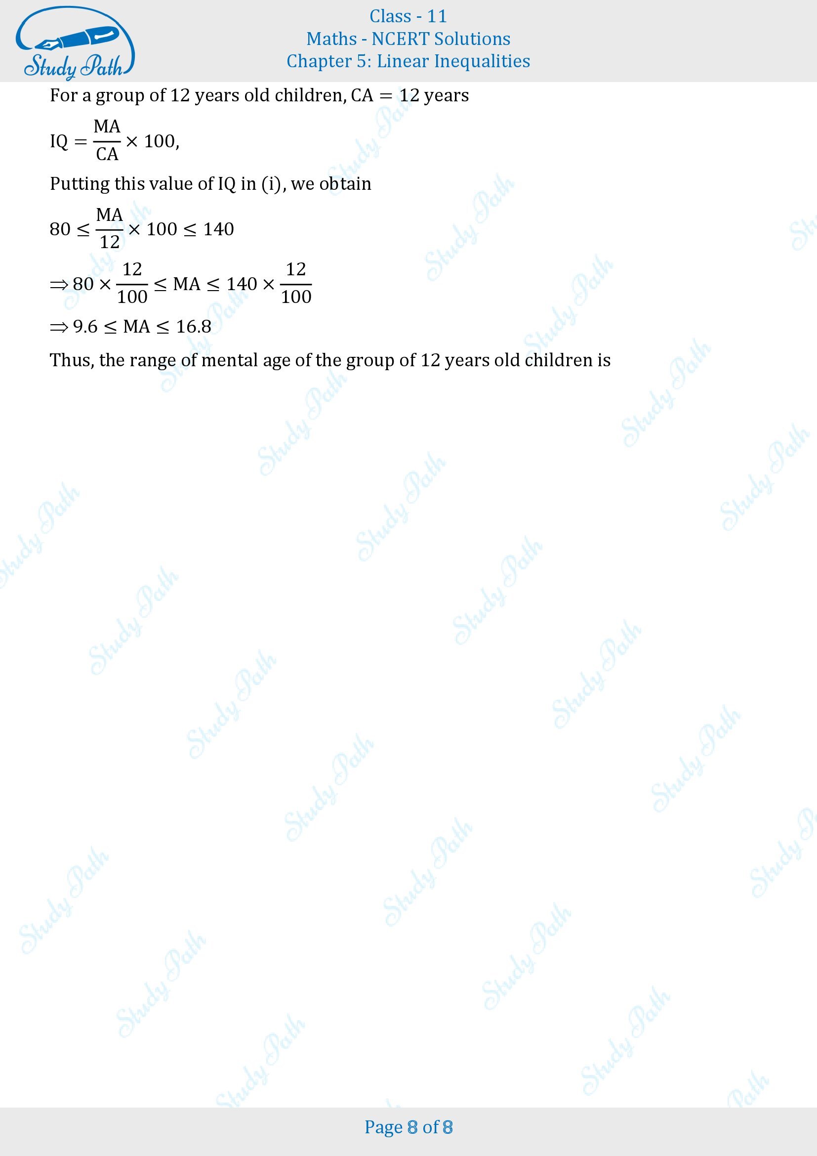 NCERT Solutions for Class 11 Maths Chapter 5 Linear Inequalities Miscellaneous 5 00008