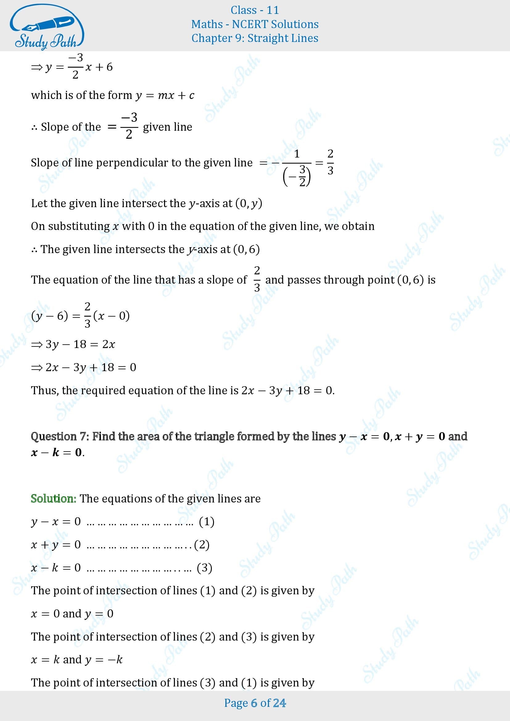 NCERT Solutions for Class 11 Maths Chapter 9 Straight Lines Miscellaneous 9 00006