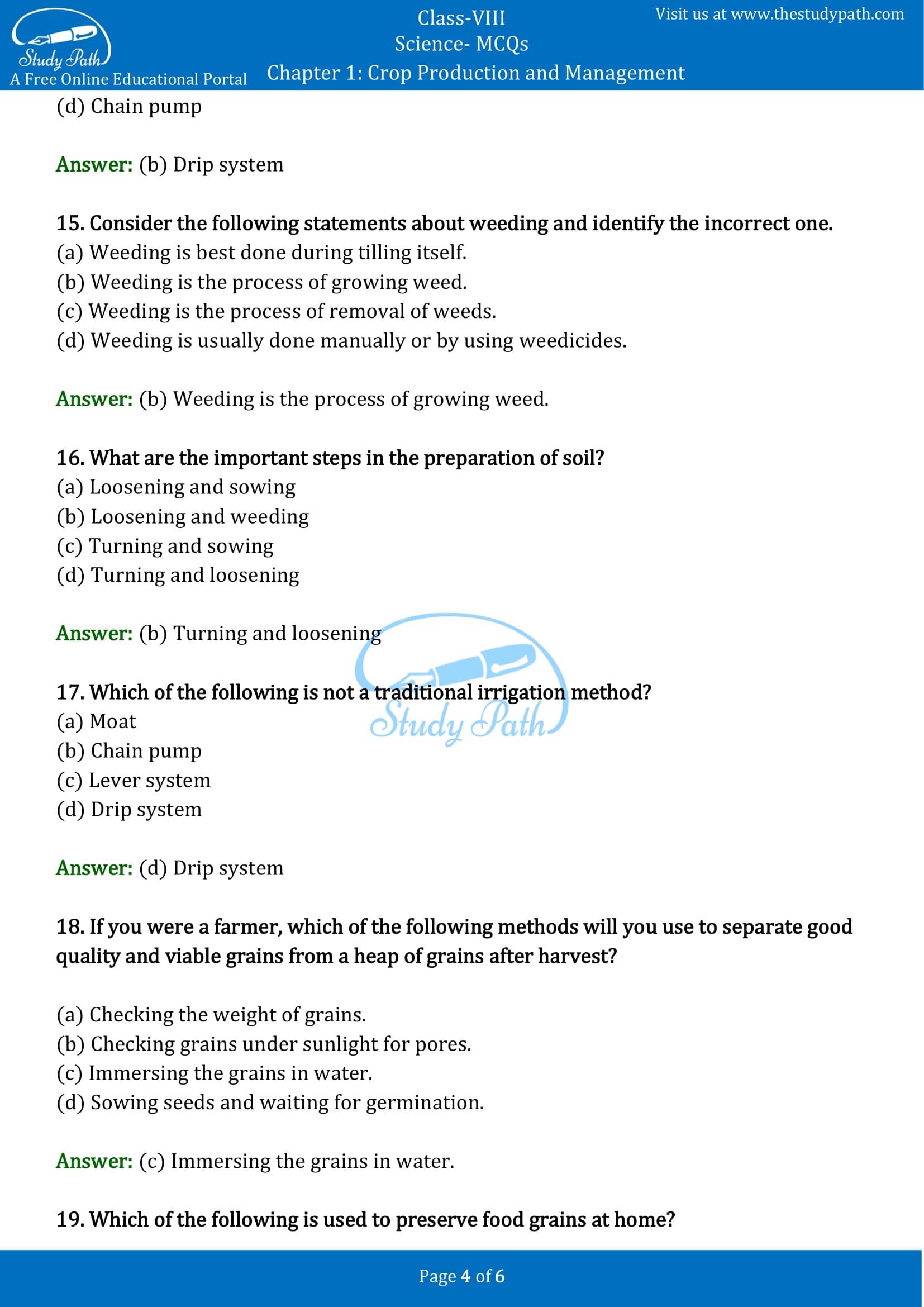 class 8 assignment science