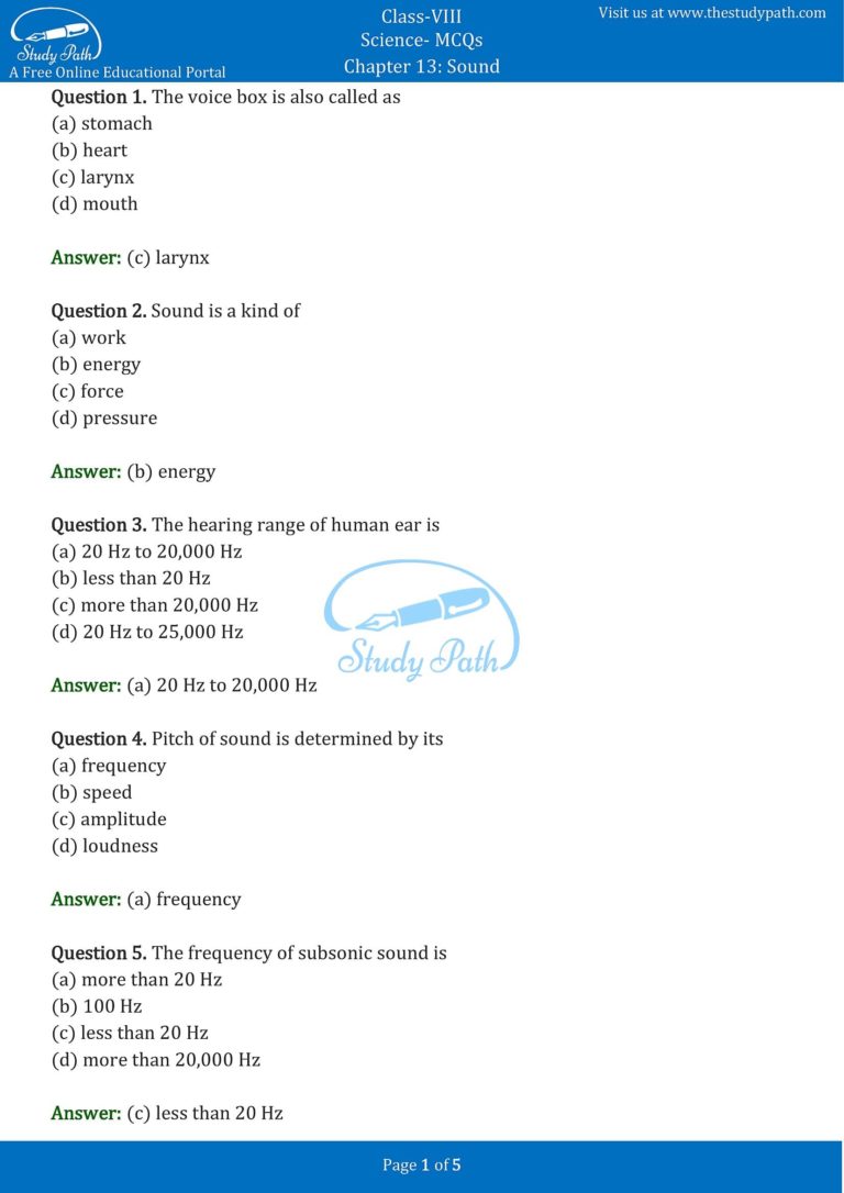 homework for class 8 science