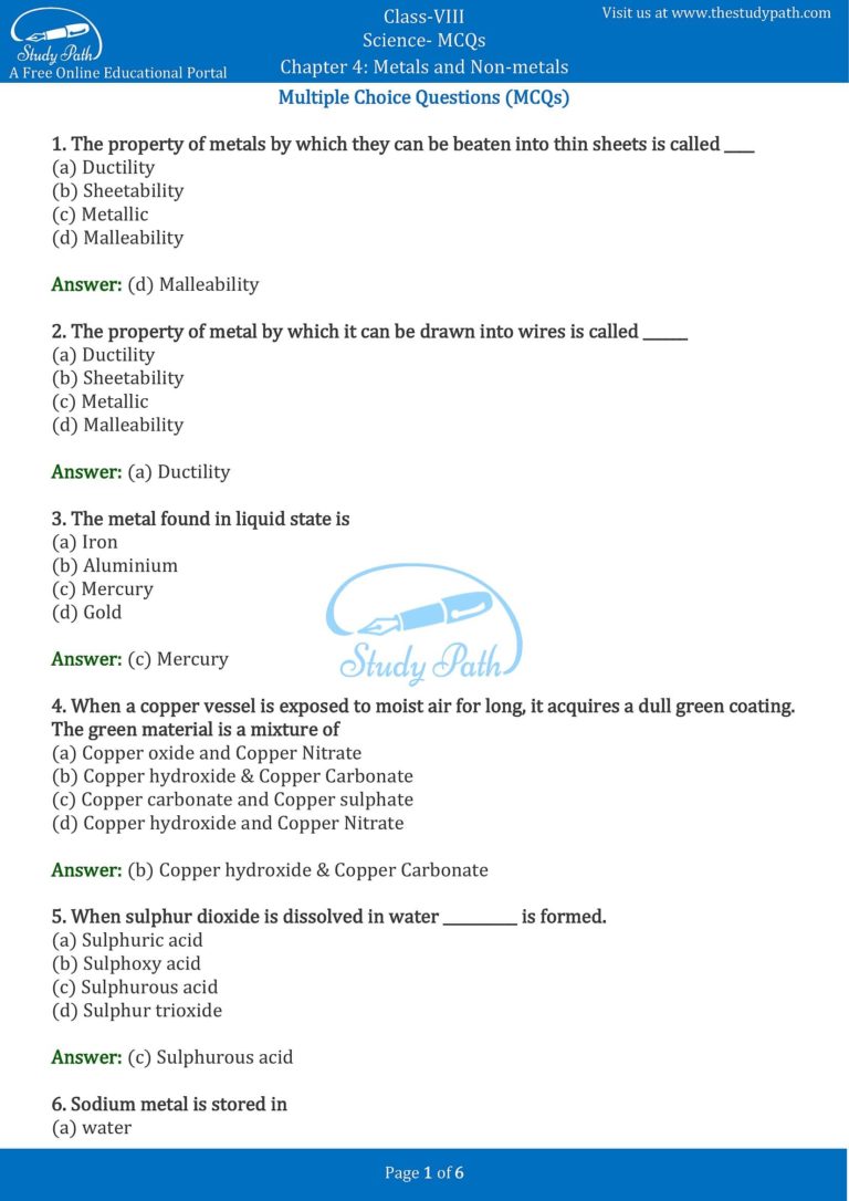 MCQS Online Tests