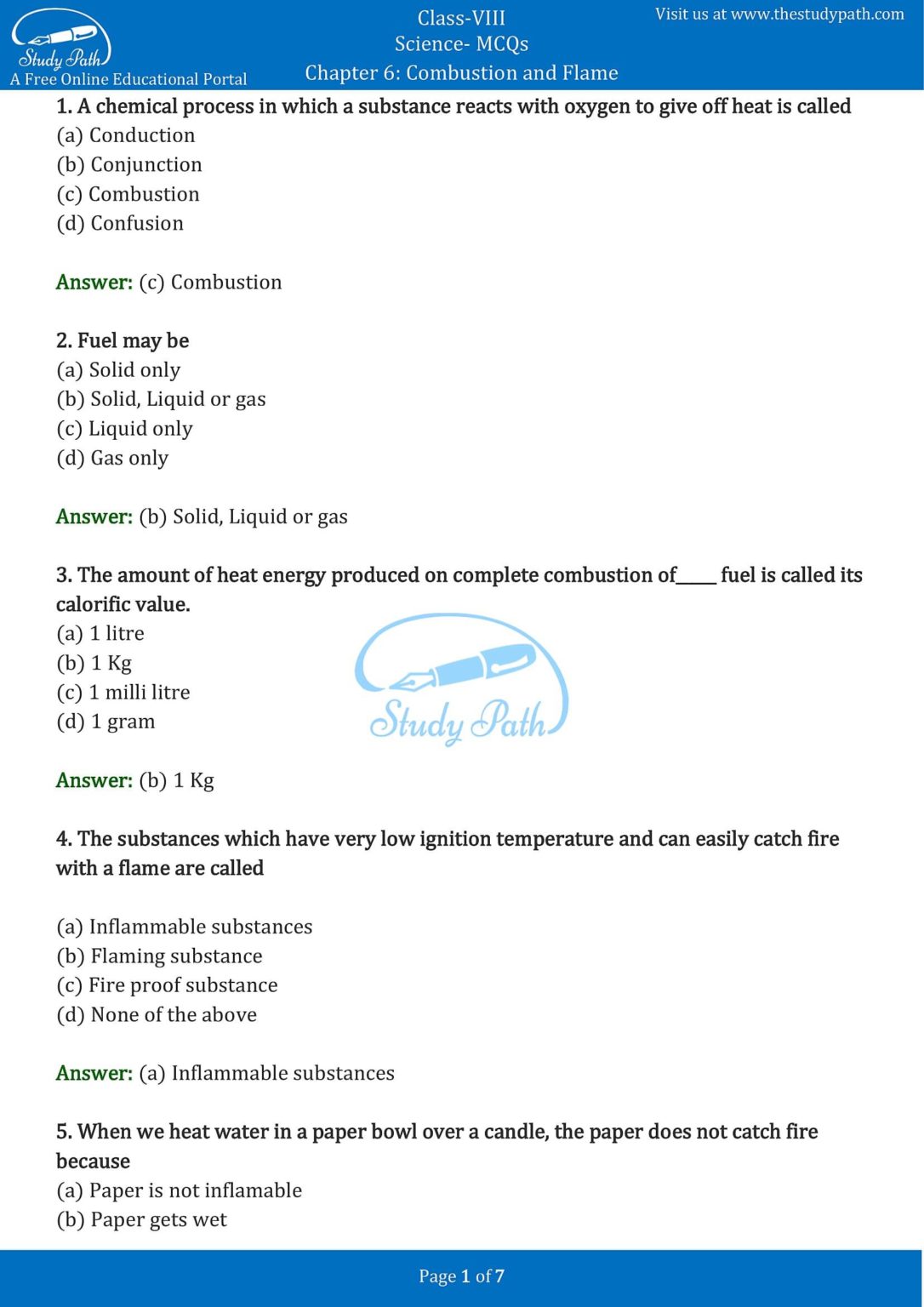 case study of class 8 science