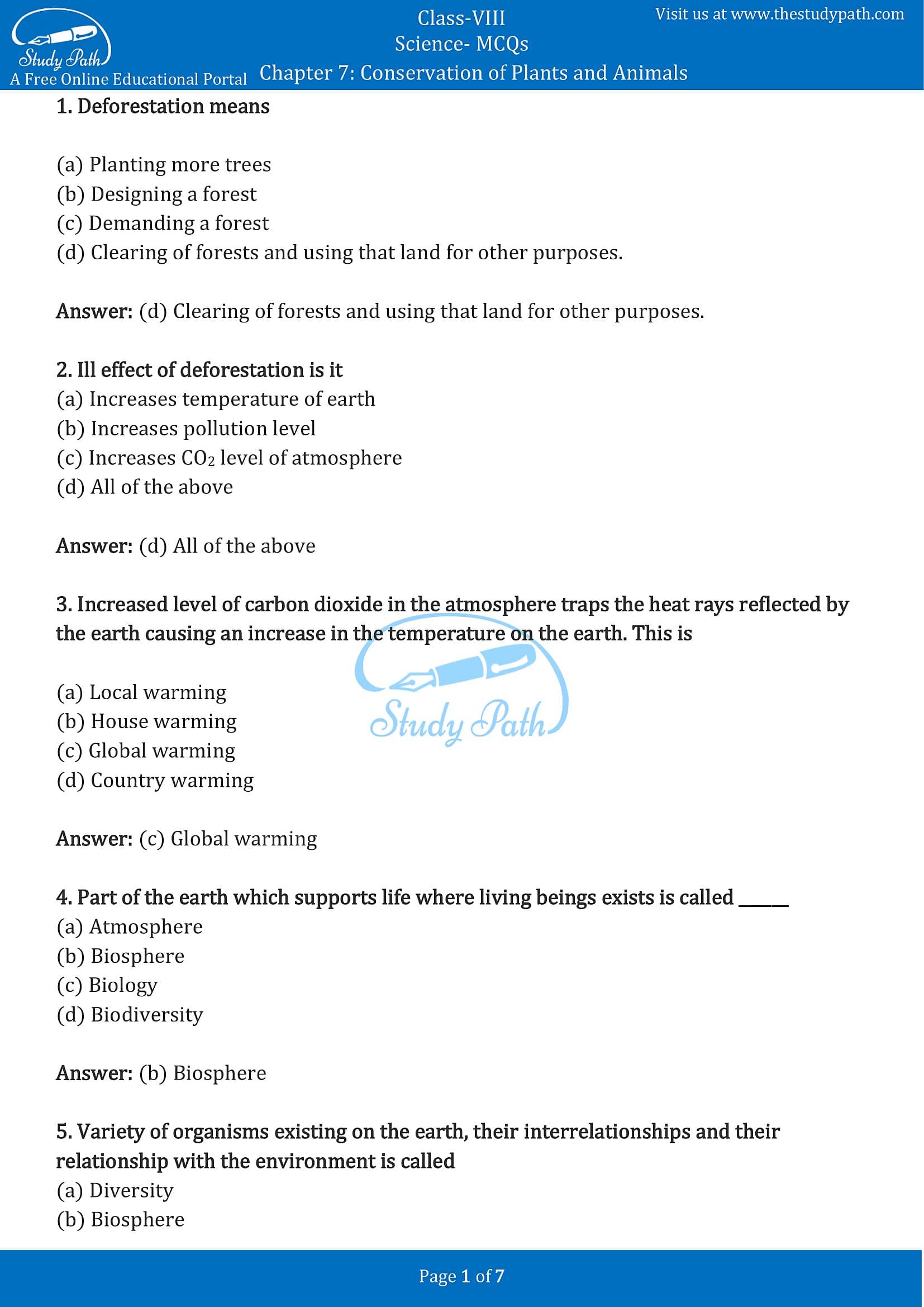case study questions class 8 science chapter 7