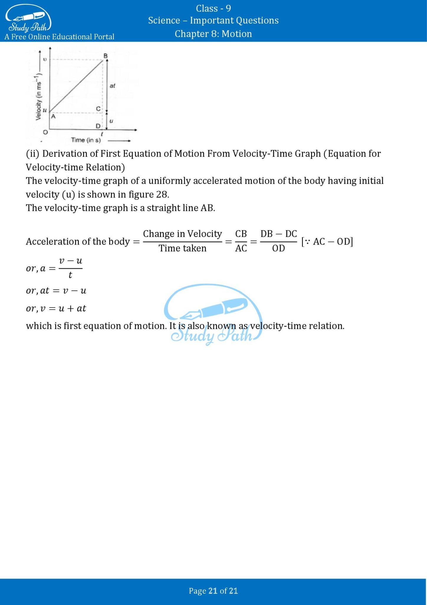 class 9 science motion case study questions