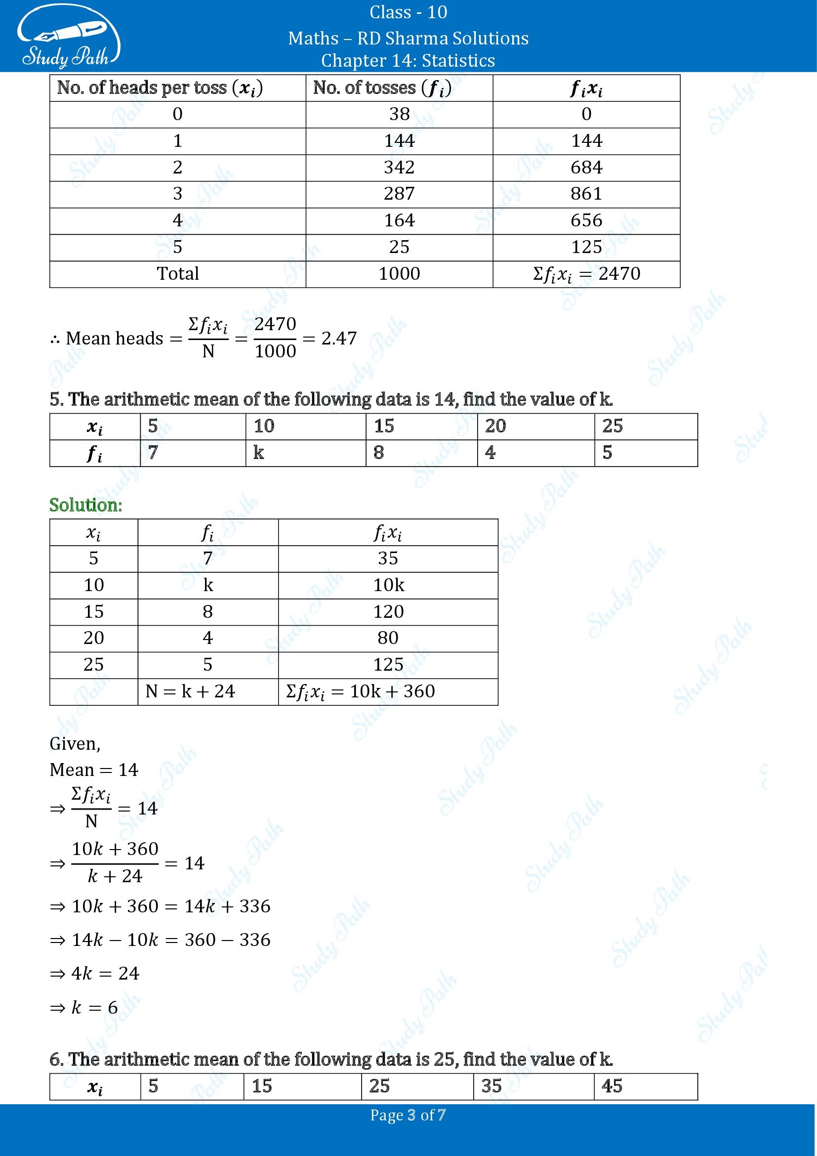 RD Sharma Solutions Class 10 Chapter 14 Statistics Exercise 14.1 00003