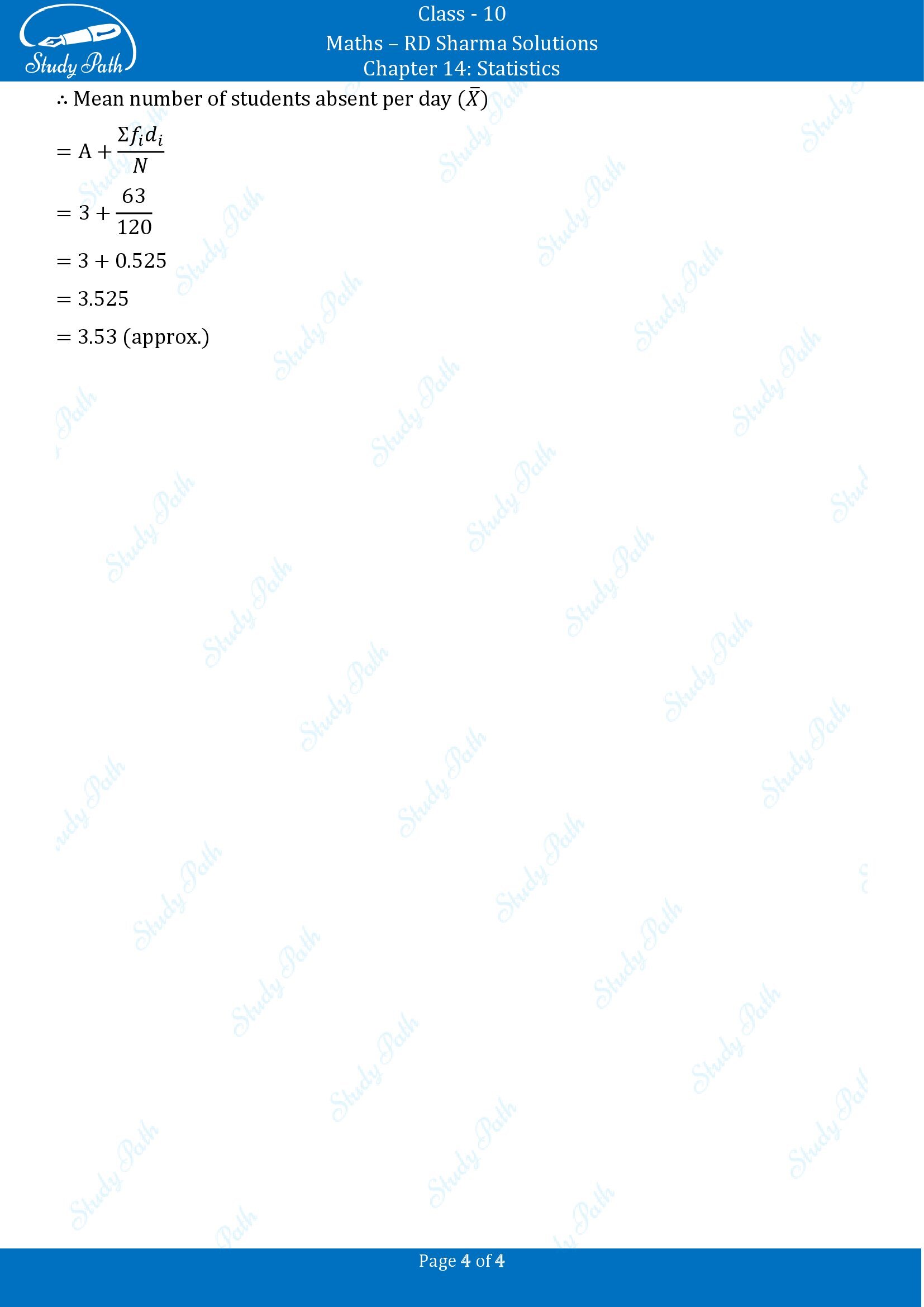 RD Sharma Solutions Class 10 Chapter 14 Statistics Exercise 14.2 00004