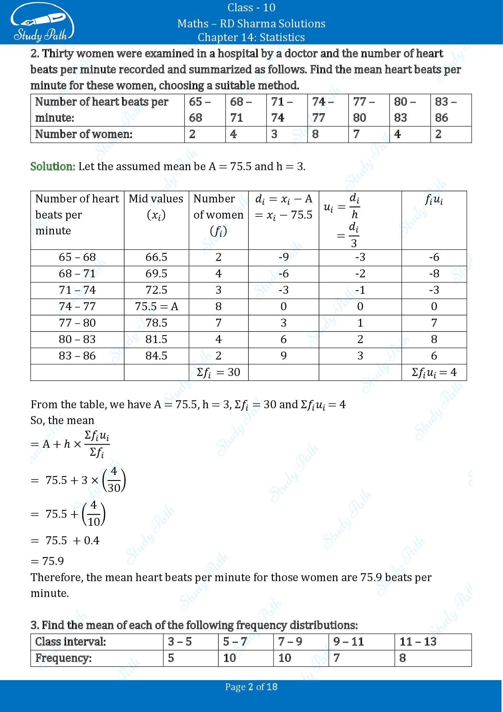 RD Sharma Solutions Class 10 Chapter 14 Statistics Exercise 14.3 00002