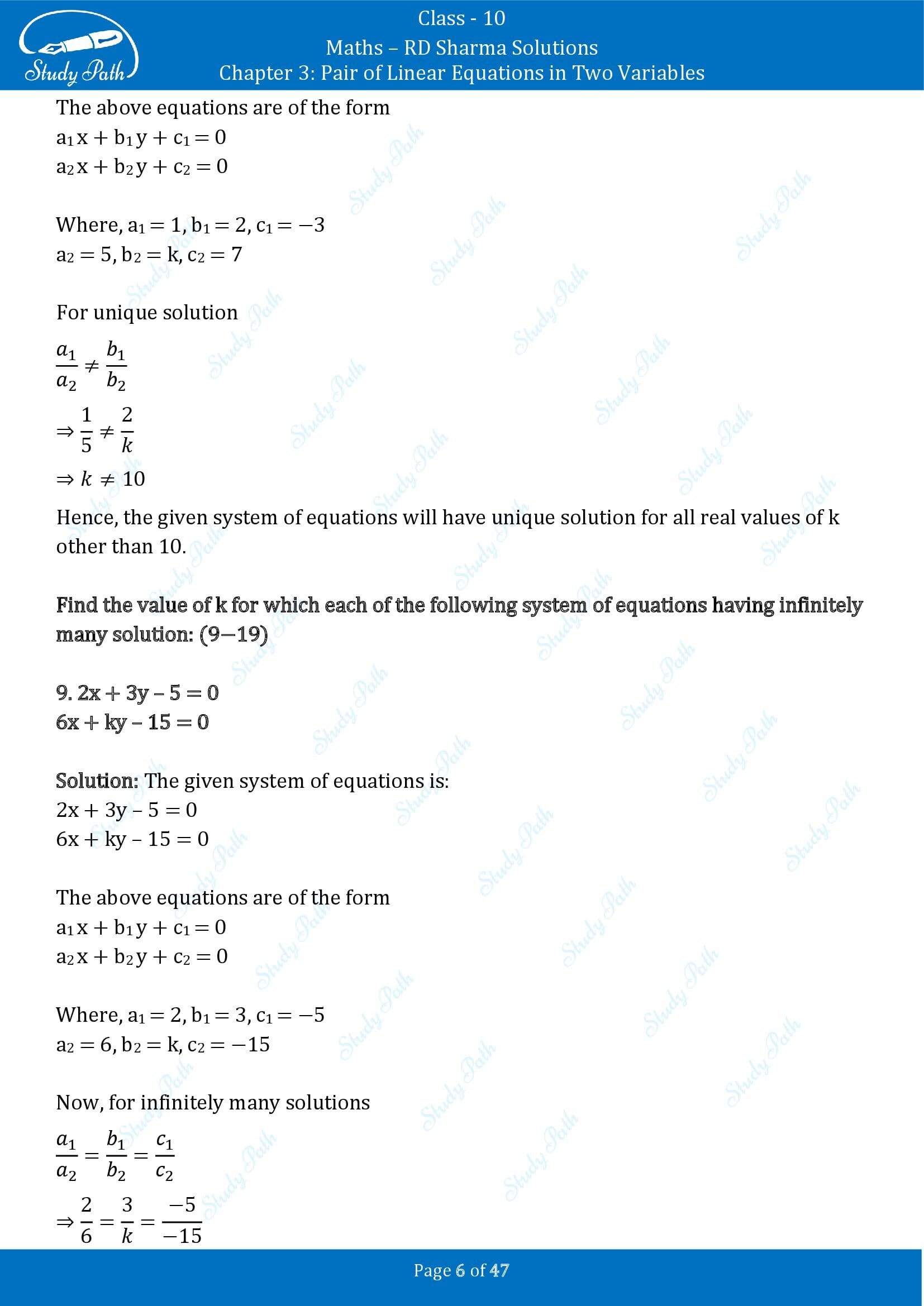 RD Sharma Solutions Class 10 Chapter 3 Pair of Linear Equations in Two Variables Exercise 3.5 00006