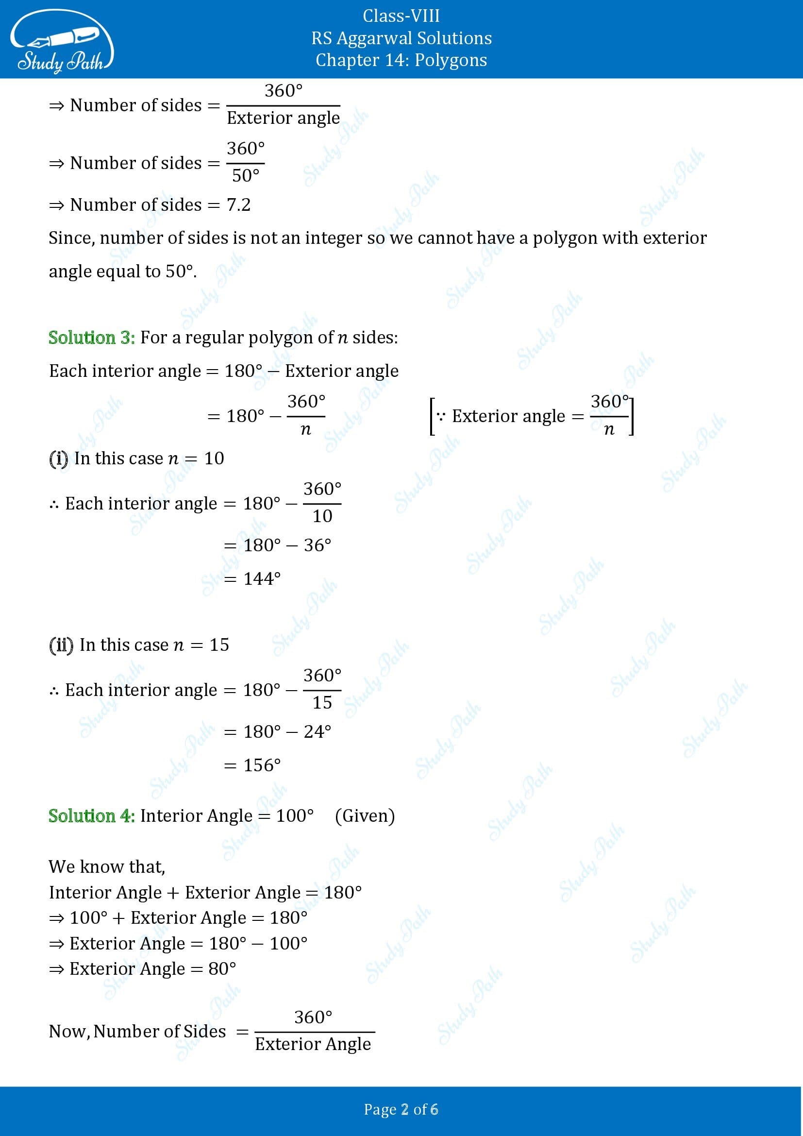 RS Aggarwal Solutions Class 8 Chapter 14 Polygons Exercise 14A 00002