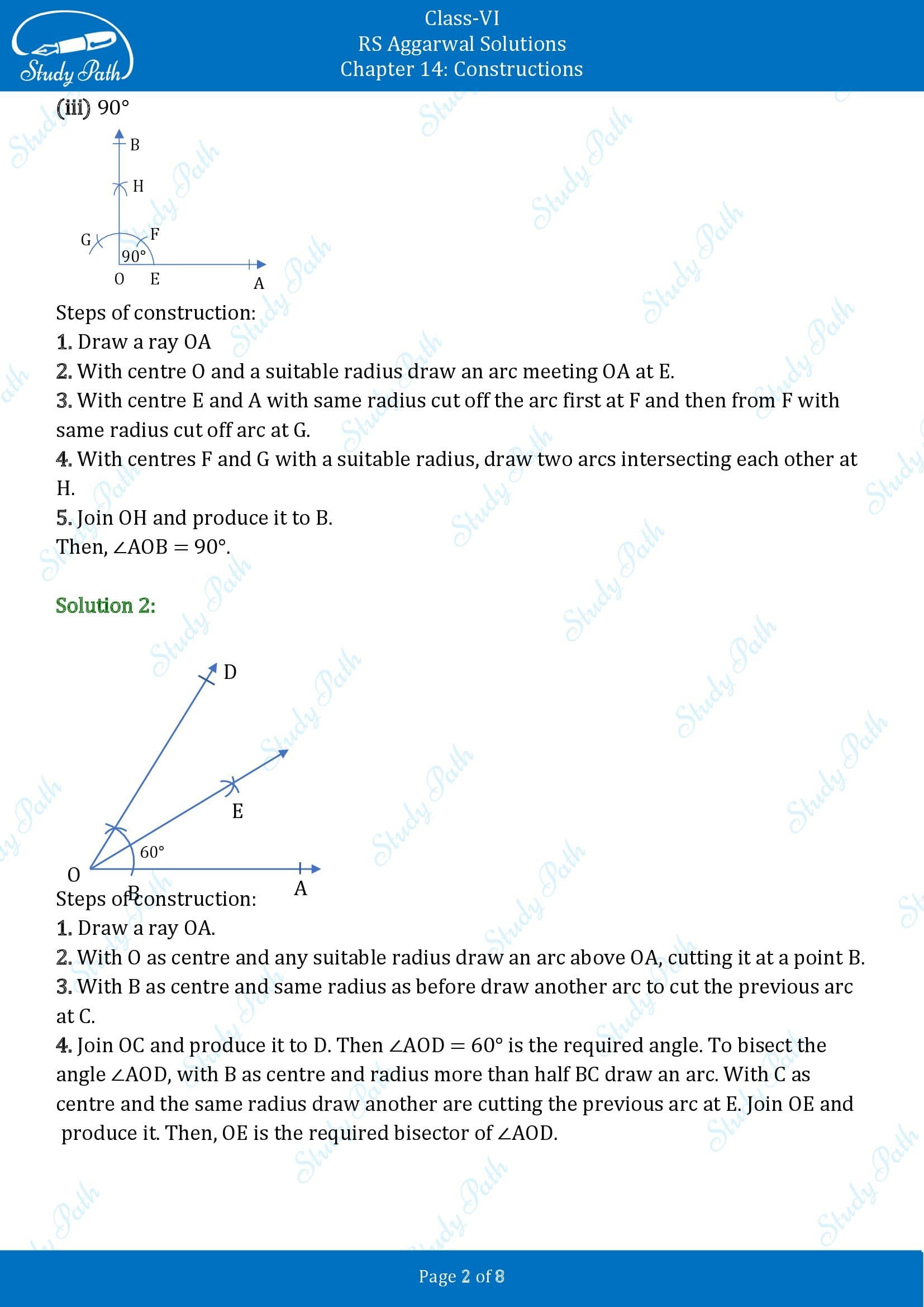 RS Aggarwal Solutions Class 6 Chapter 14 Constructions Exercise 14B 00002