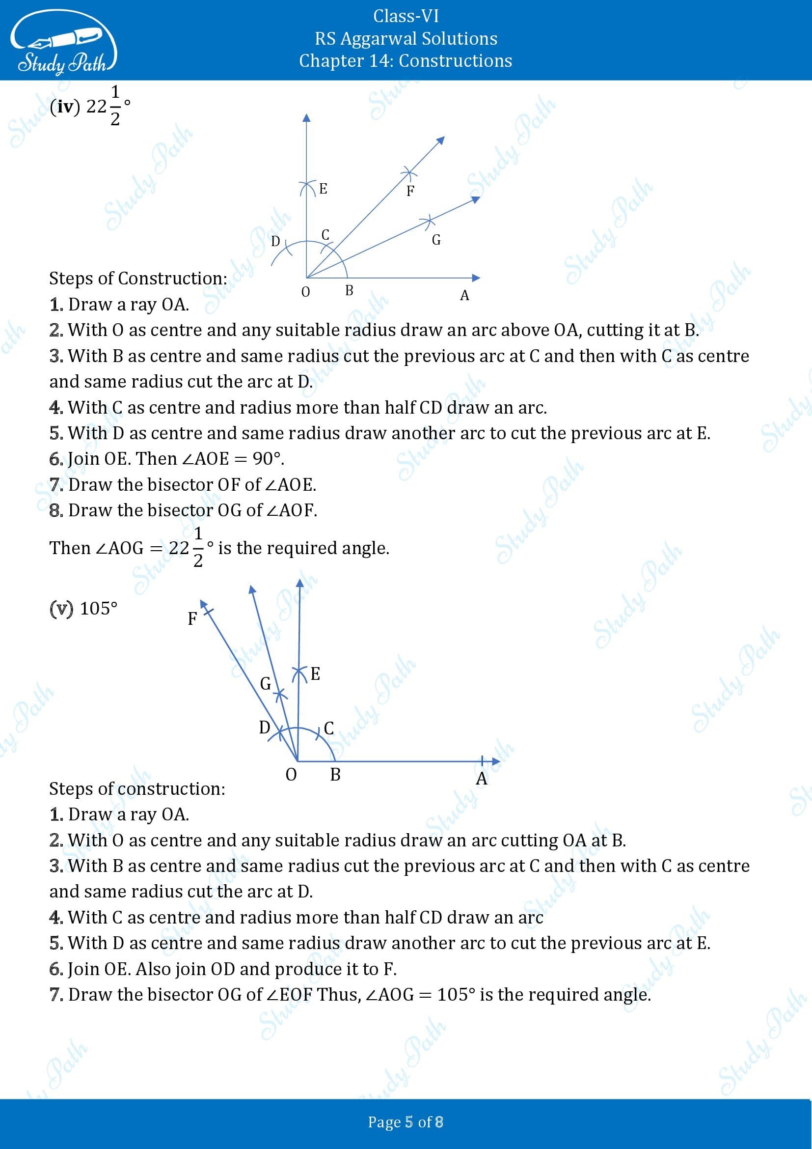 RS Aggarwal Solutions Class 6 Chapter 14 Constructions Exercise 14B 00005