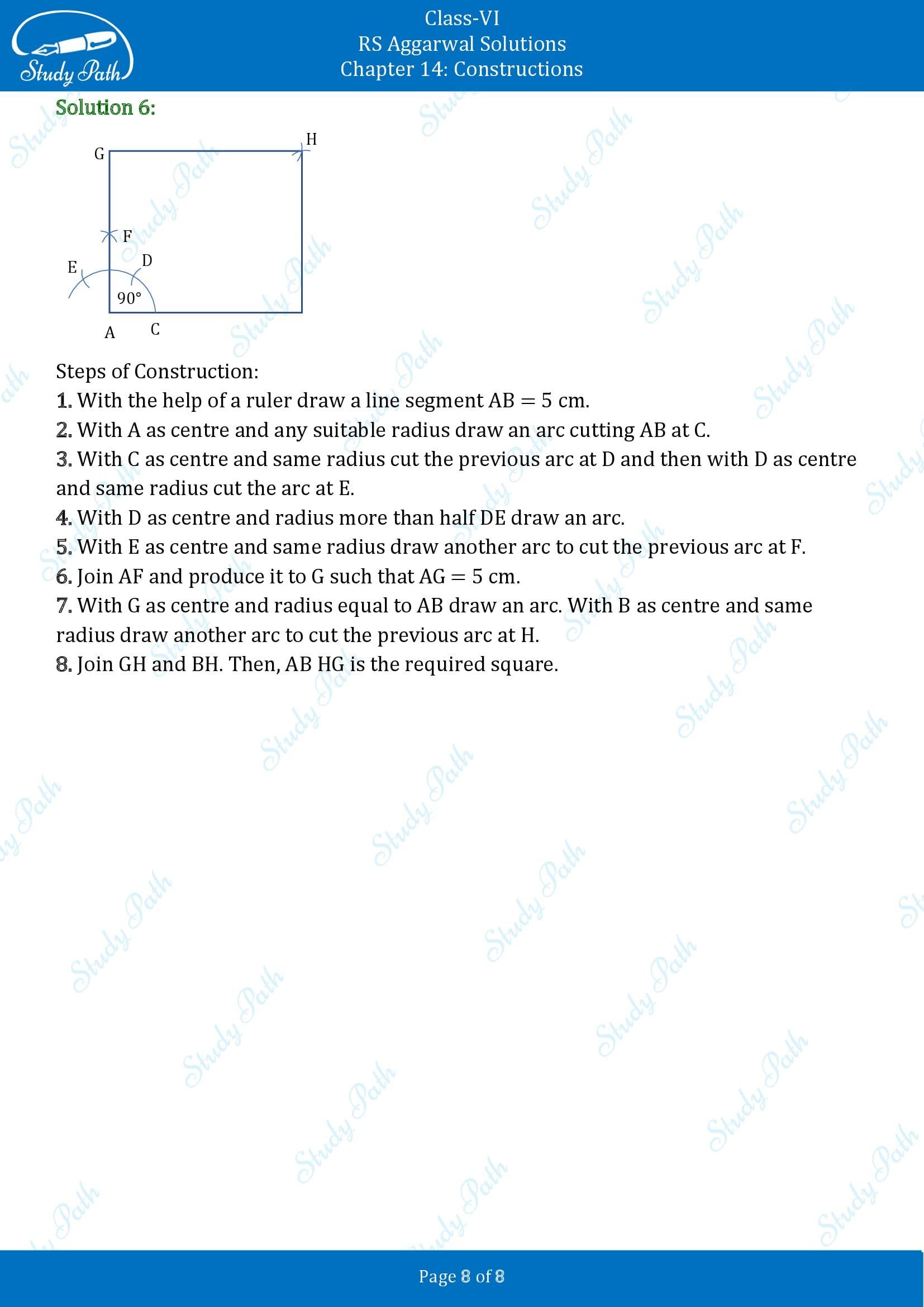 RS Aggarwal Solutions Class 6 Chapter 14 Constructions Exercise 14B 00008