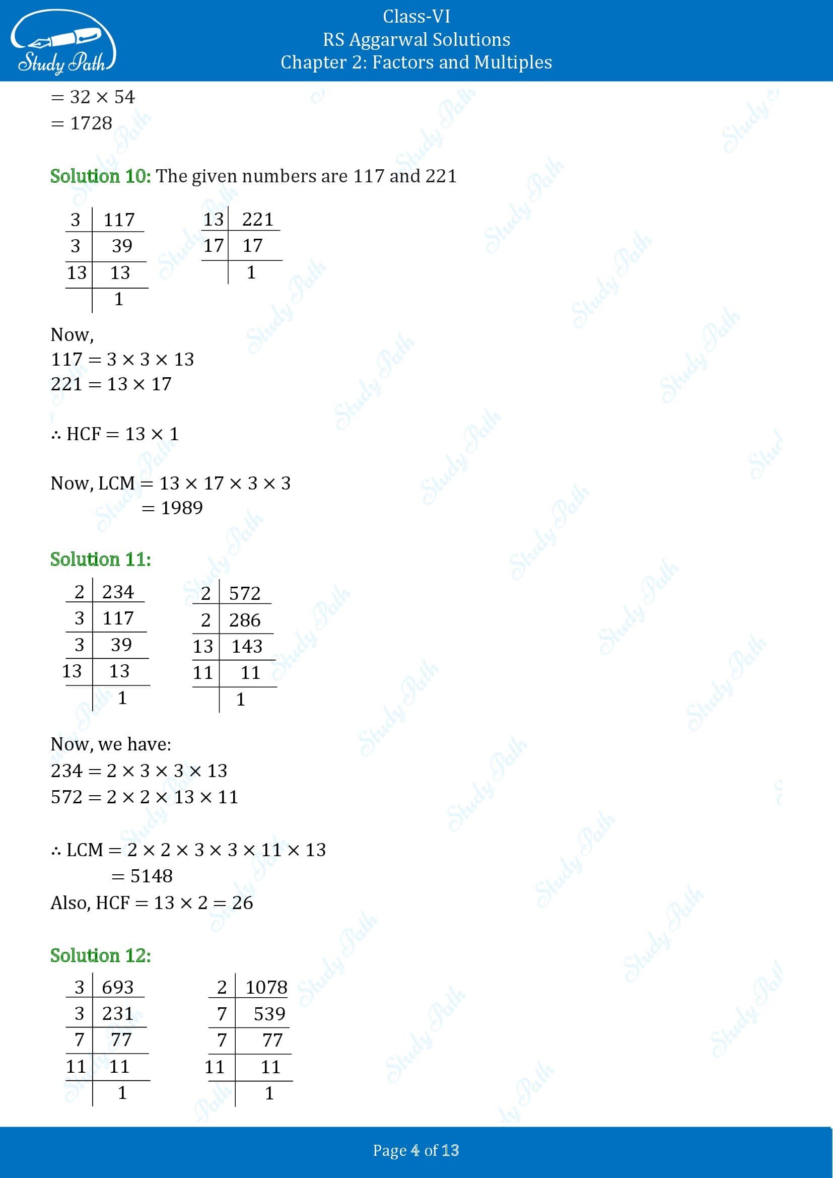 RS Aggarwal Solutions Class 6 Chapter 2 Factors and Multiples Exercise 2E 00004