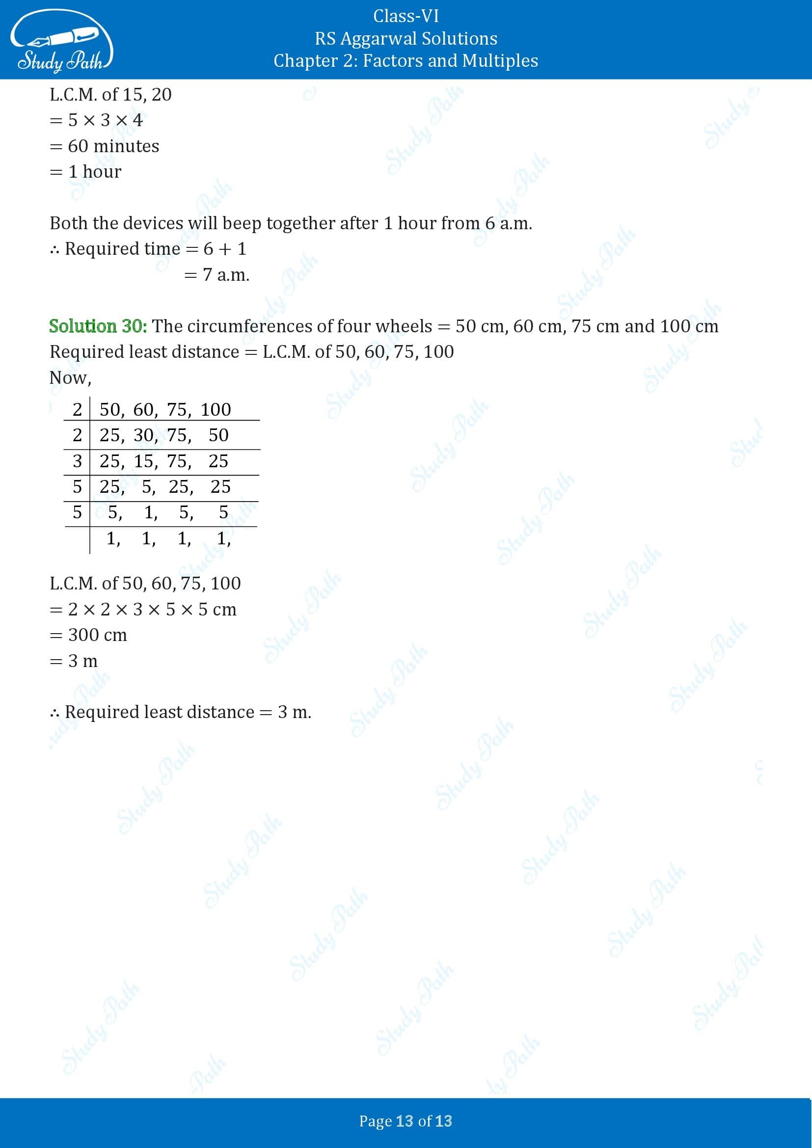 RS Aggarwal Solutions Class 6 Chapter 2 Factors and Multiples Exercise 2E 00013