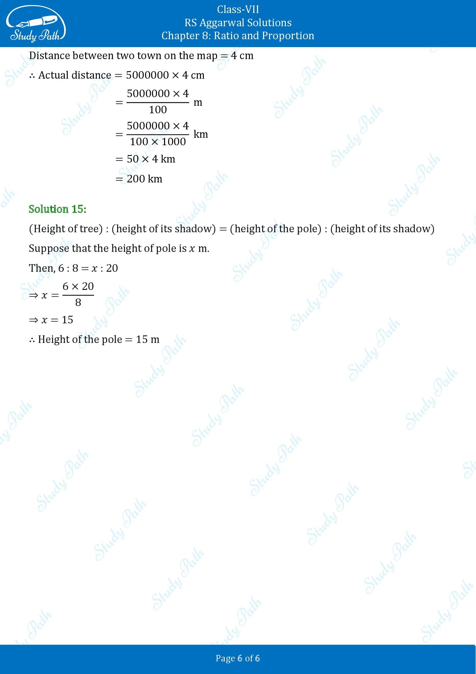 RS Aggarwal Solutions Class 7 Chapter 8 Ratio and Proportion Exercise 8B 00006