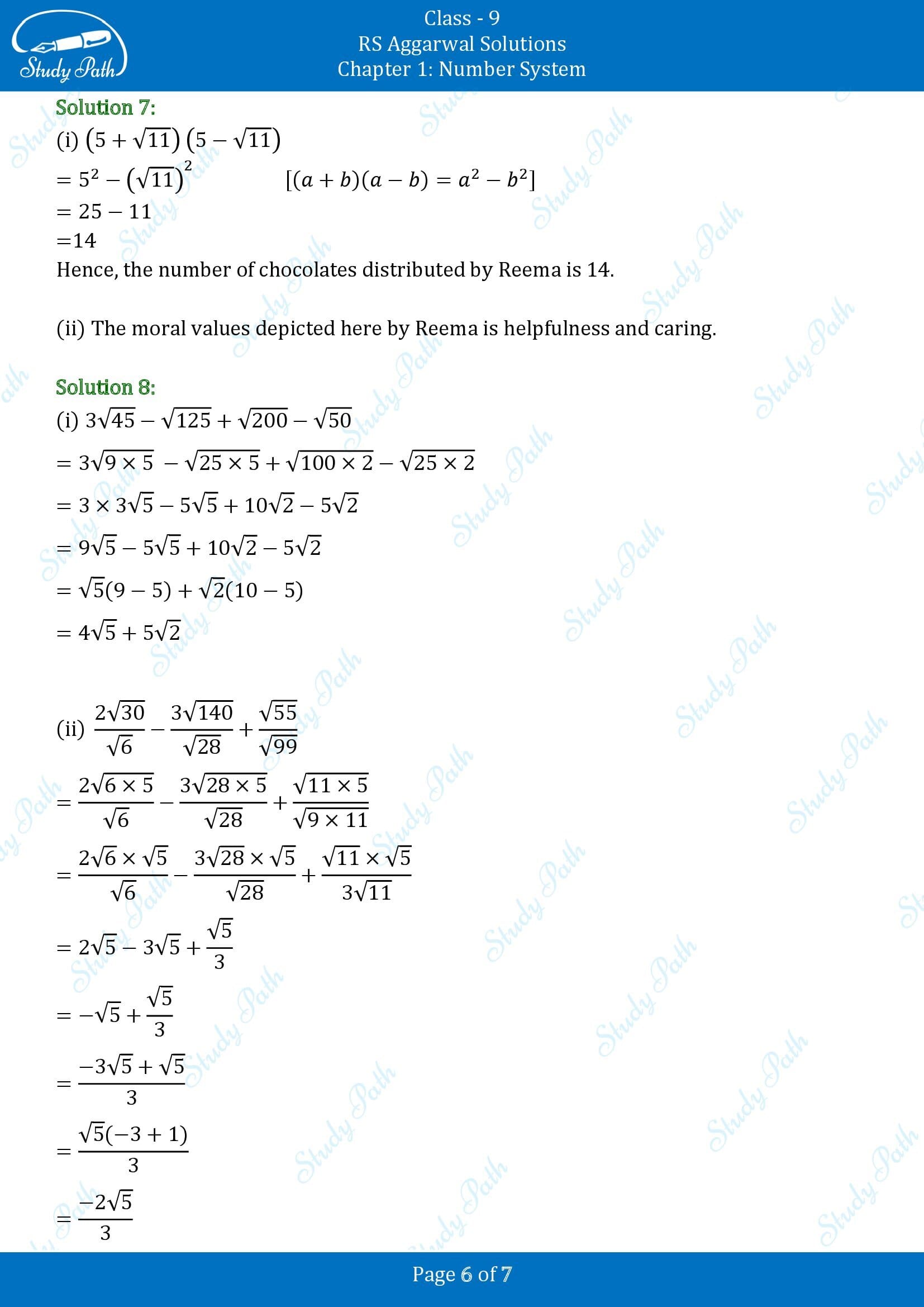 RS Aggarwal Solutions Class 9 Chapter 1 Number System Exercise 1D 00006