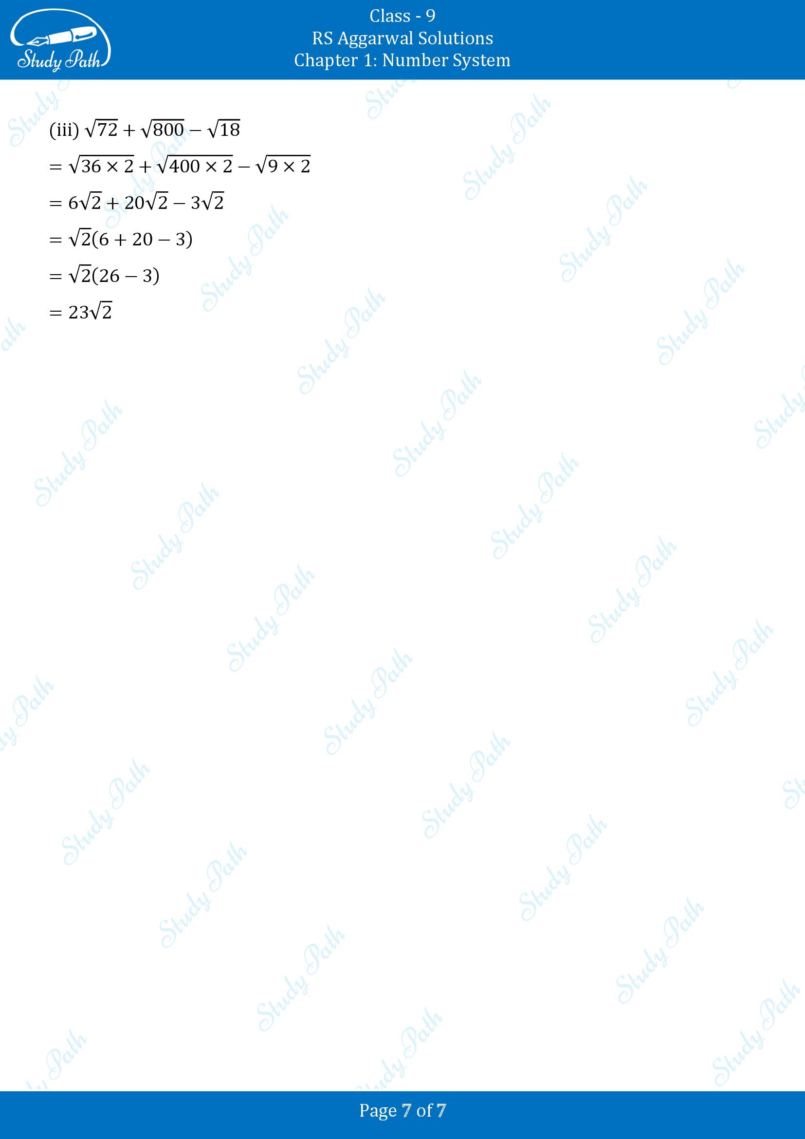 RS Aggarwal Solutions Class 9 Chapter 1 Number System Exercise 1D 00007