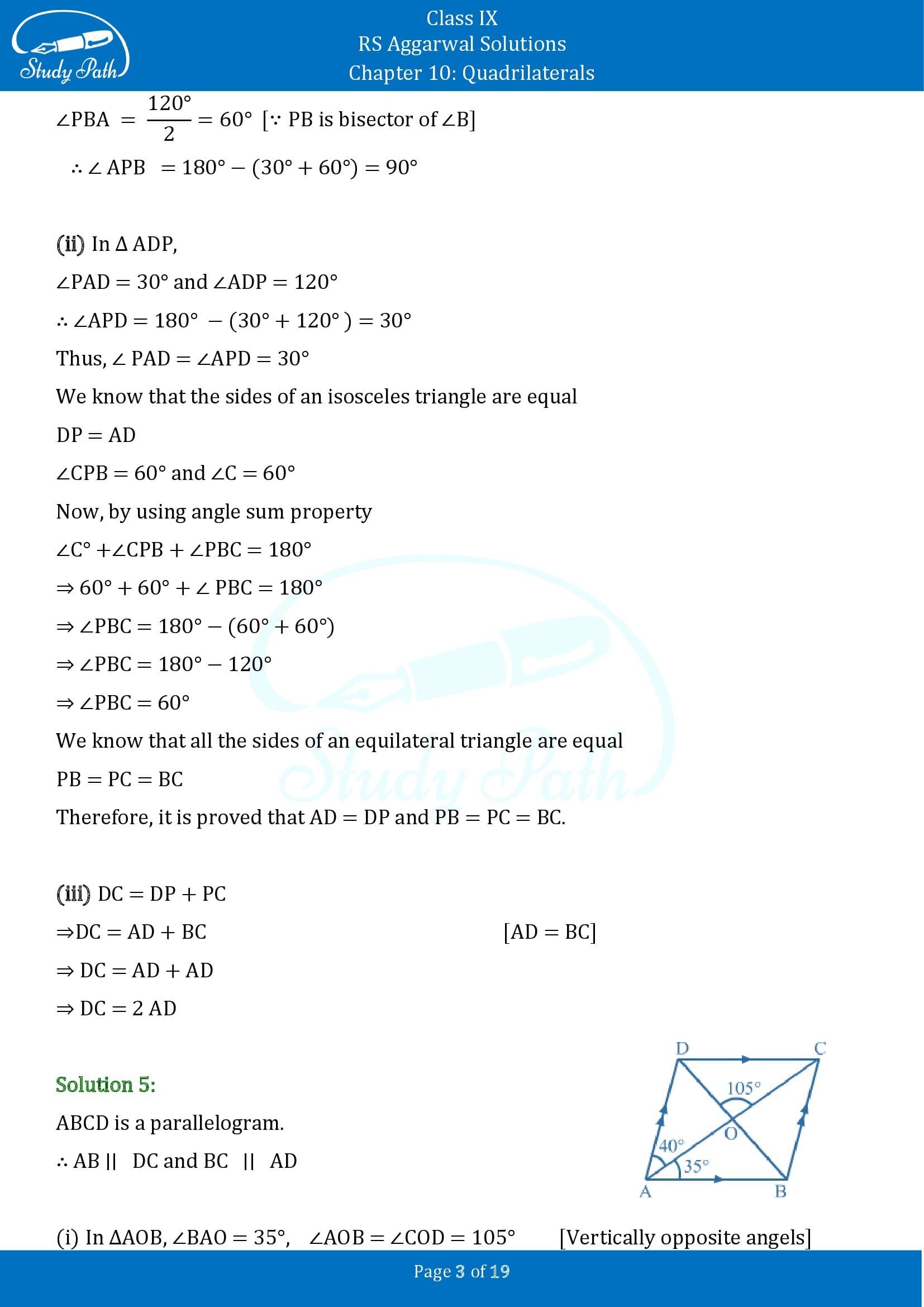 RS Aggarwal Solutions Class 9 Chapter 10 Quadrilaterals Exercise 10B 00003