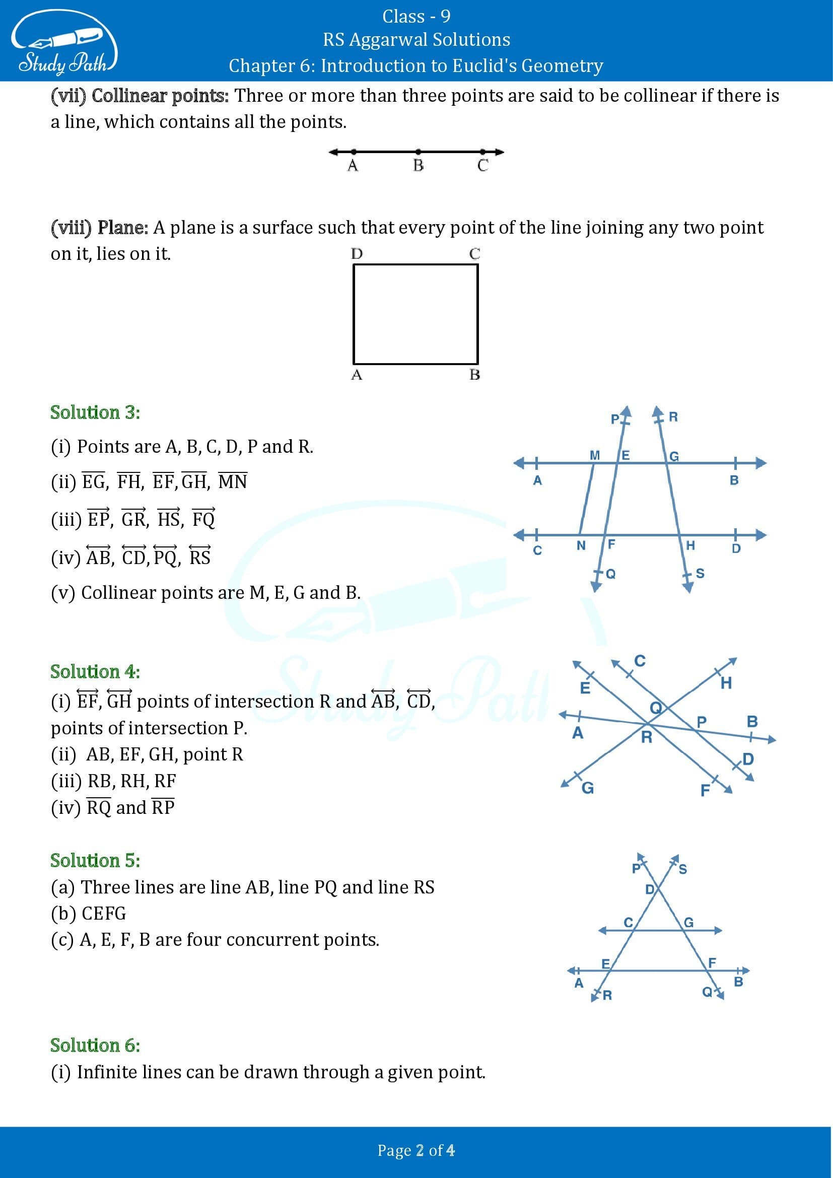 RS Aggarwal Solutions Class 9 Chapter 6 Introduction to Euclids Geometry Exercise 6 00002