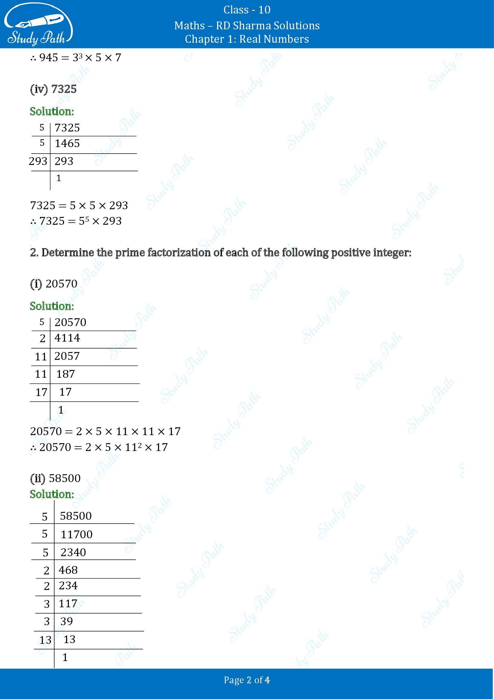 RD Sharma Solutions Class 10 Chapter 1 Real Numbers Exercise 1.1 00002