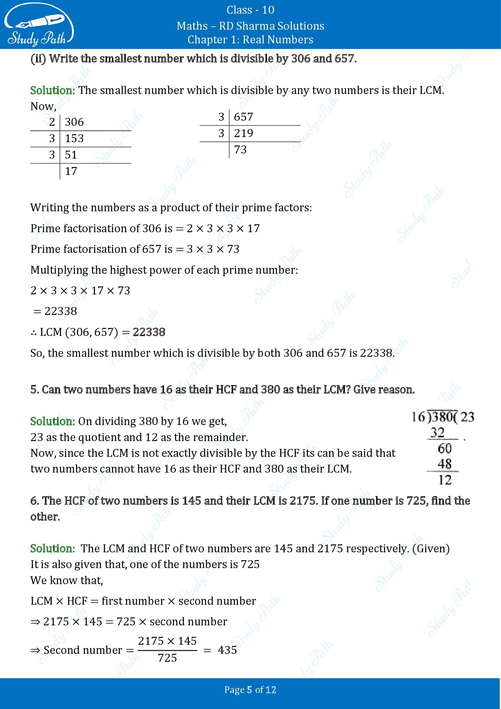 RD Sharma Solutions Class 10 Chapter 1 Real Numbers Exercise 1.2 00005