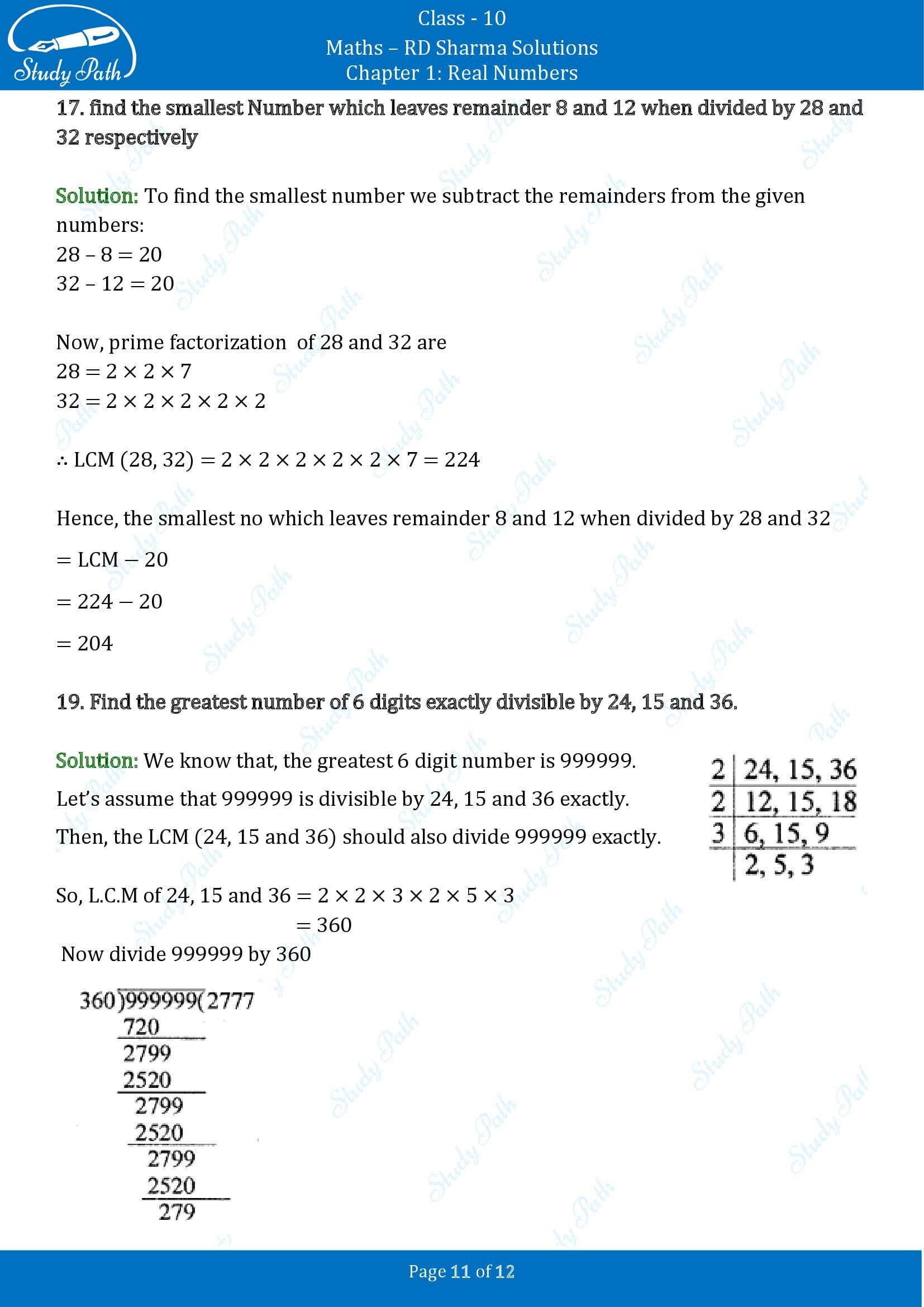 RD Sharma Solutions Class 10 Chapter 1 Real Numbers Exercise 1.2 00011