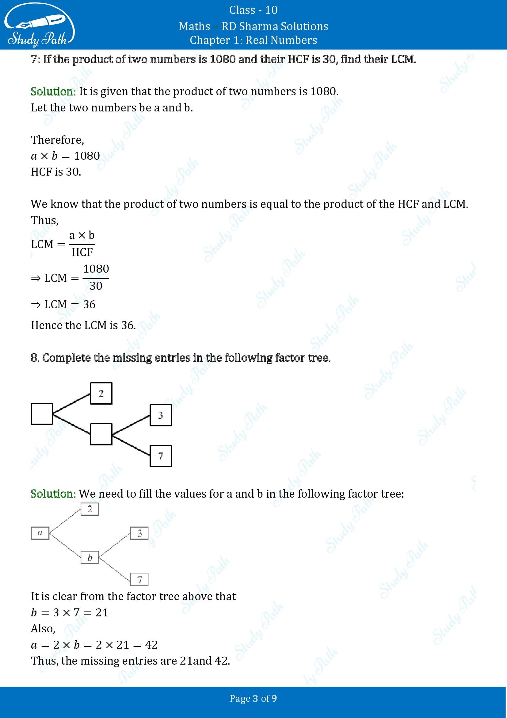 RD Sharma Solutions Class 10 Chapter 1 Real Numbers Very Short Answer Type Questions VSAQs 00003