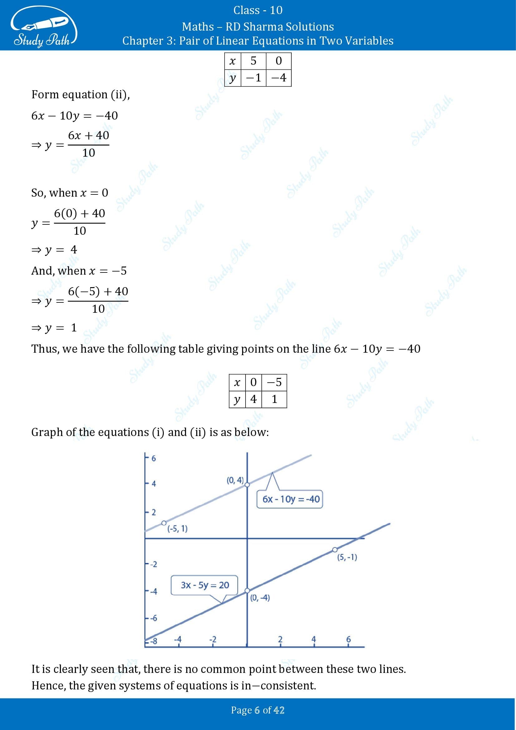 RD Sharma Solutions Class 10 Chapter 3 Pair of Linear Equations in Two Variables Exercise 3.2 00006