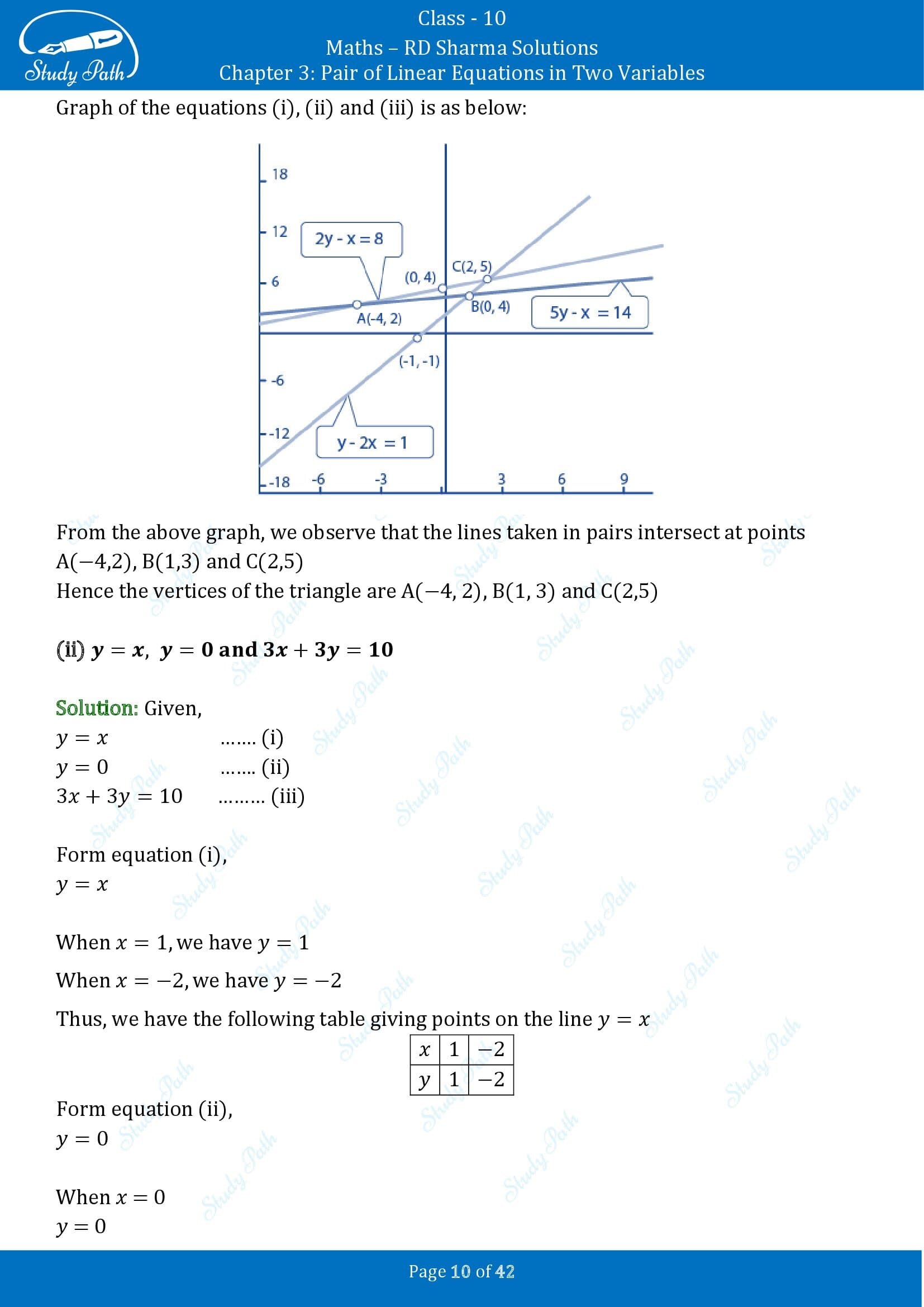 RD Sharma Solutions Class 10 Chapter 3 Pair of Linear Equations in Two Variables Exercise 3.2 00010