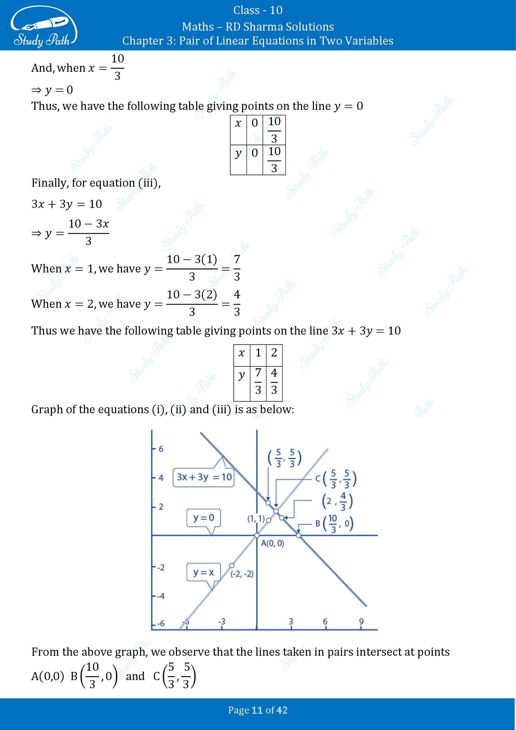 RD Sharma Solutions Class 10 Chapter 3 Pair of Linear Equations in Two Variables Exercise 3.2 00011