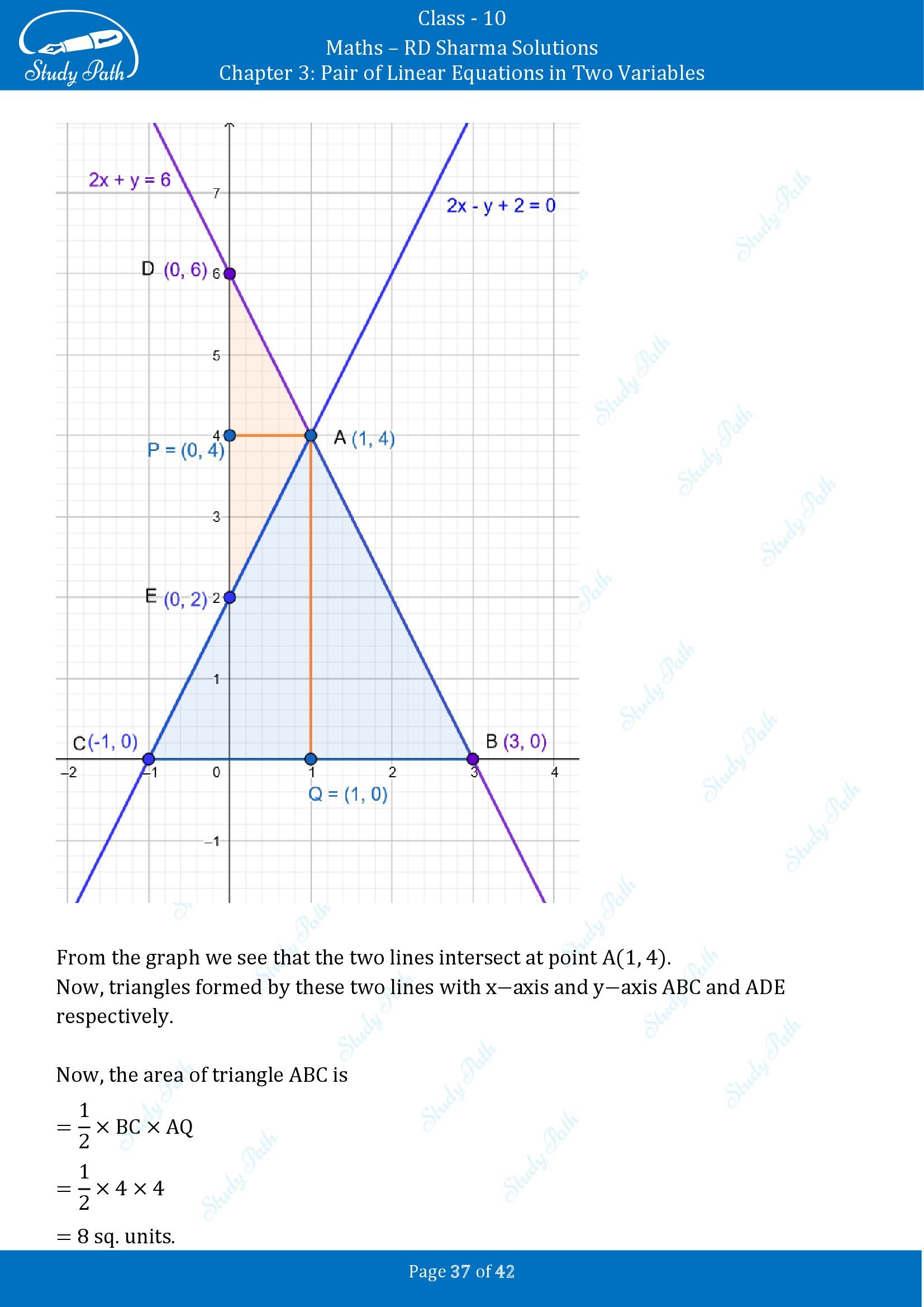 RD Sharma Solutions Class 10 Chapter 3 Pair of Linear Equations in Two Variables Exercise 3.2 00037