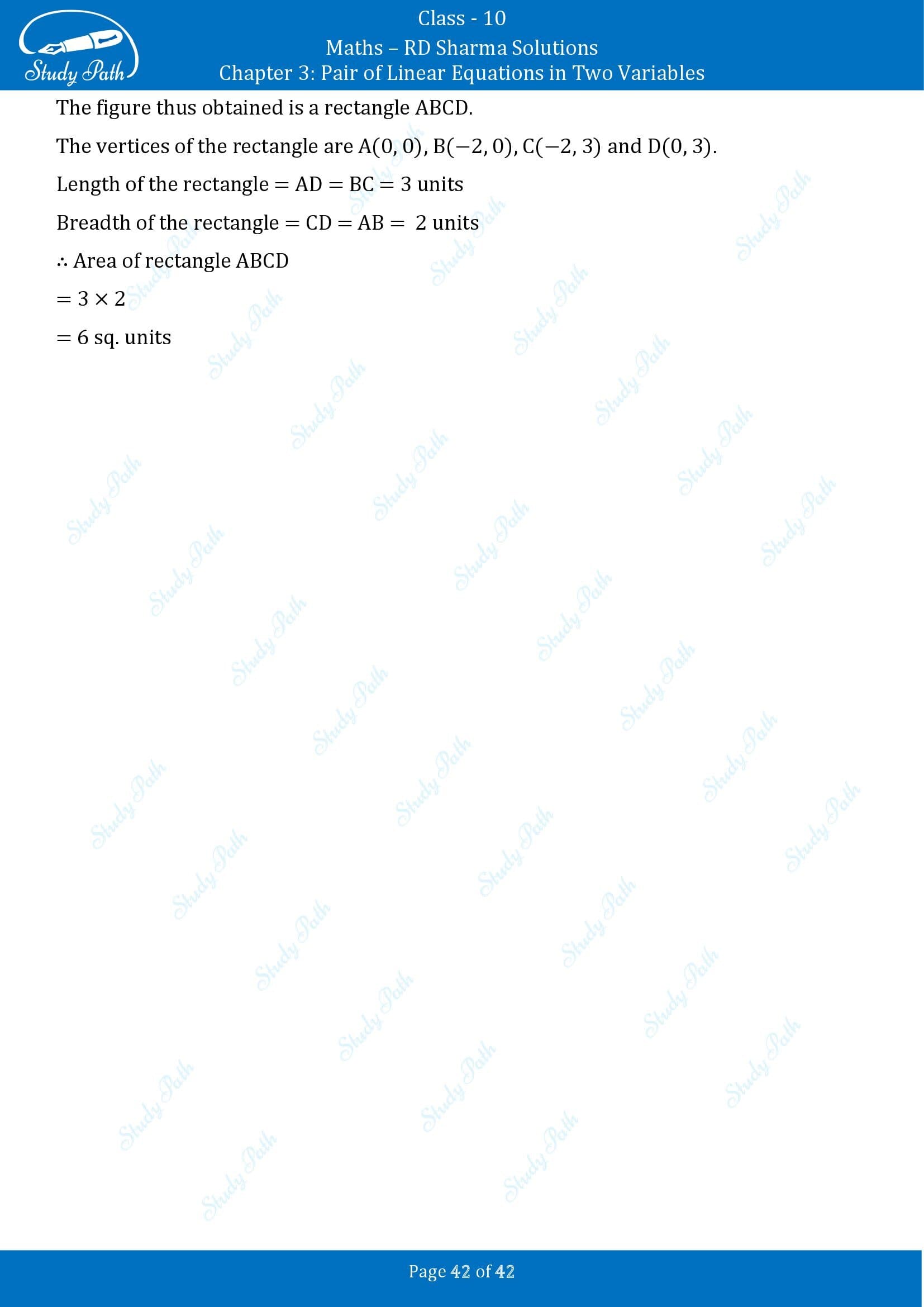 RD Sharma Solutions Class 10 Chapter 3 Pair of Linear Equations in Two Variables Exercise 3.2 00042