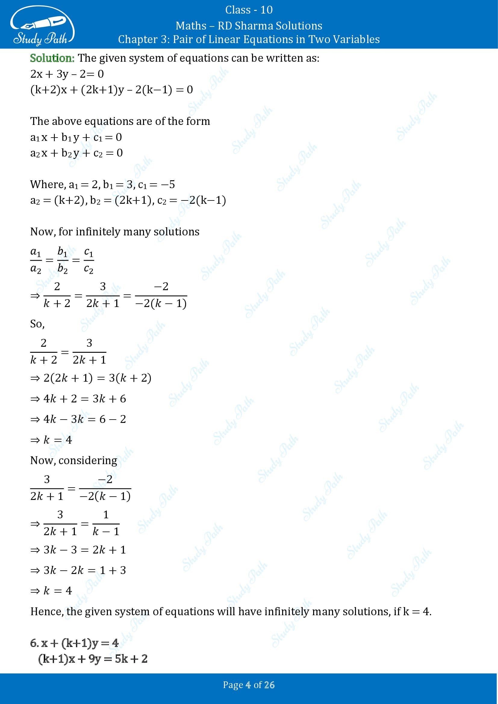 RD Sharma Solutions Class 10 Chapter 3 Pair of Linear Equations in Two Variables Exercise 3.4 00004