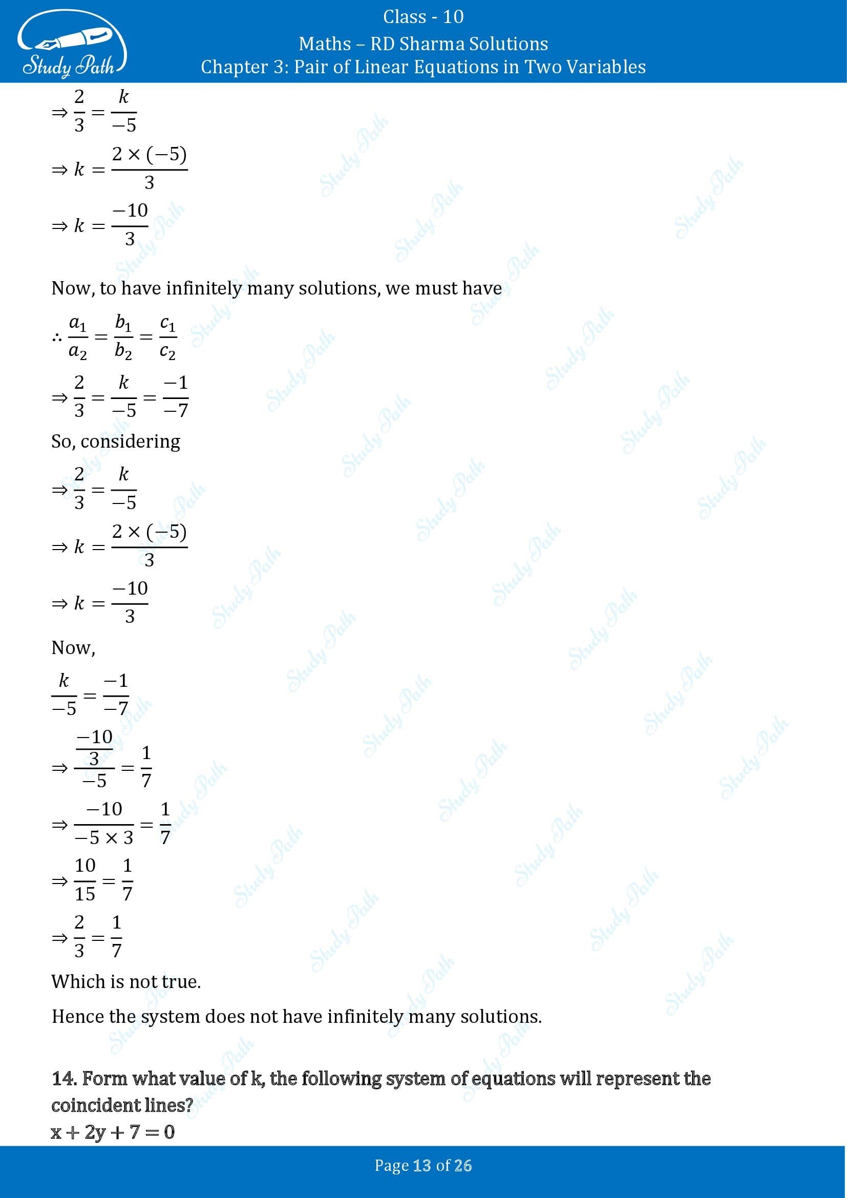 RD Sharma Solutions Class 10 Chapter 3 Pair of Linear Equations in Two Variables Exercise 3.4 00013